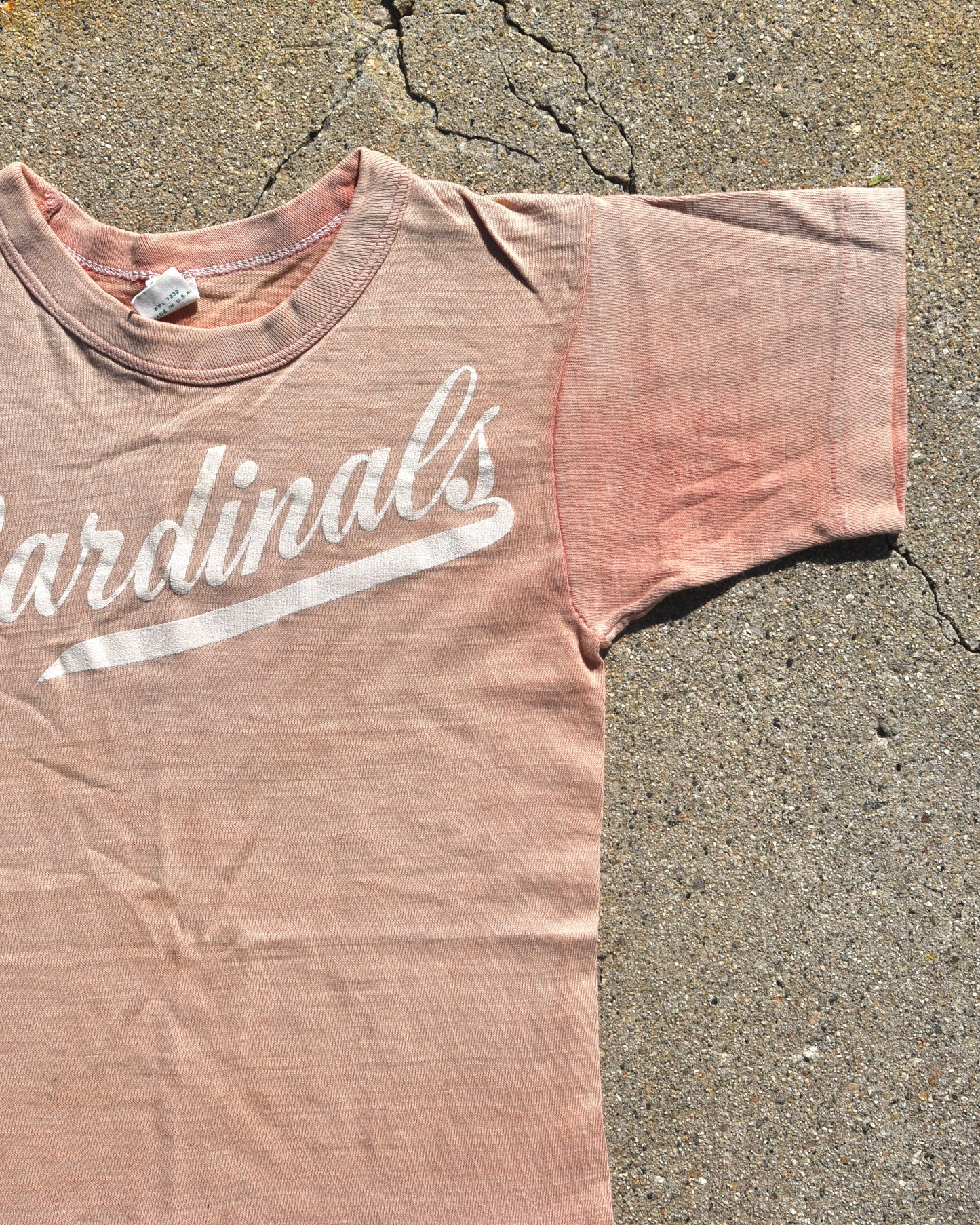 1950s Sun Faded Cardinals #5 Femme Tshirt
