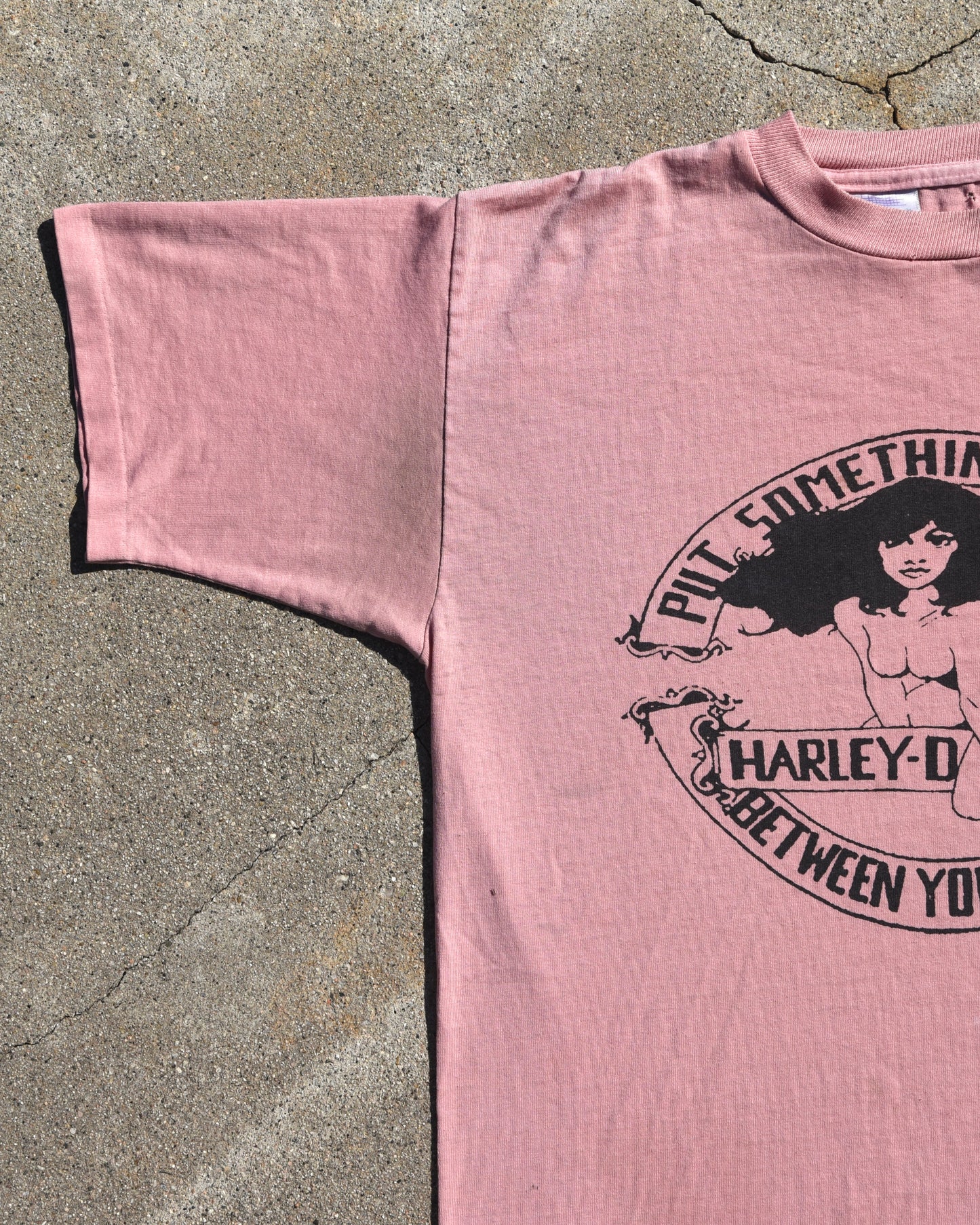 1980s Harley Put Something Exciting Between Your Legs Tshirt