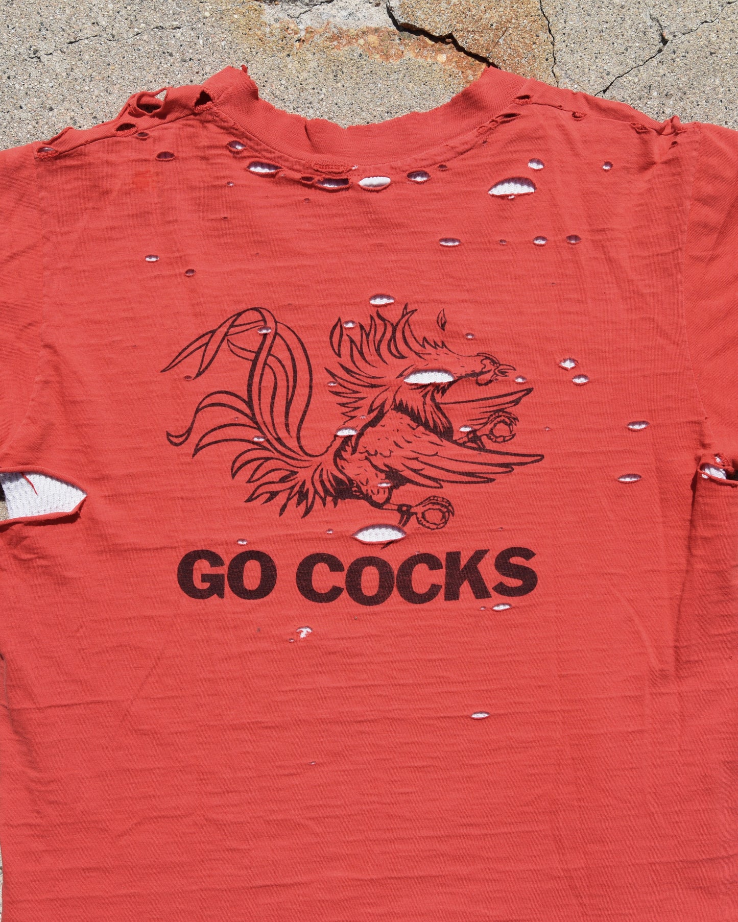 1970s Thrashed USC Gamecocks Tshirt