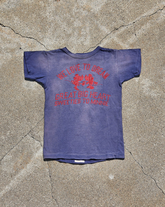 Denim Dungaree Great Big Heart Tshirt