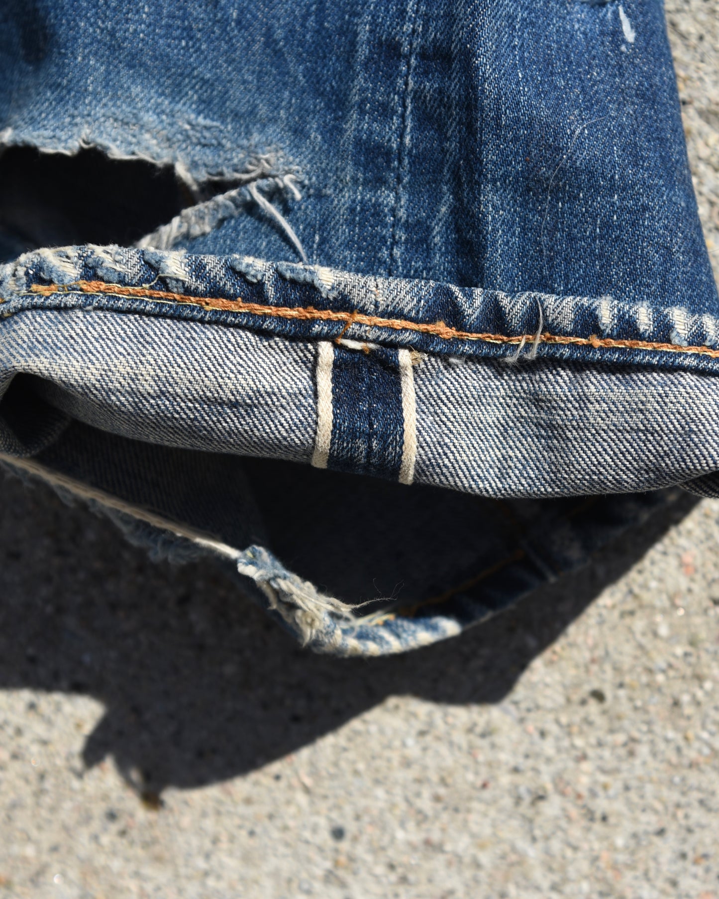 1960s Thrashed Levi’s 501xx Denim Jeans