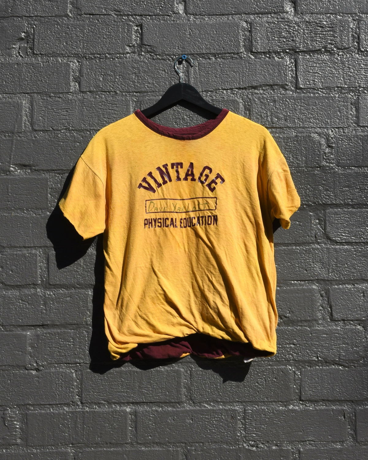 1970s Vintage Physical Education Double Face Tshirt