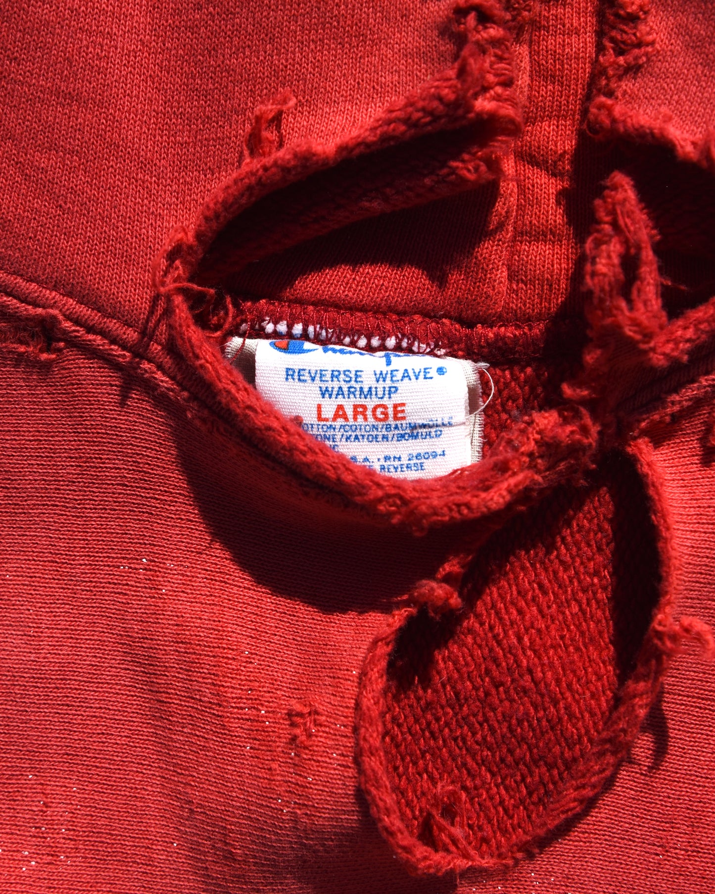 1980s Faded and Thrashed Champion Reverse Weave Temple Owls Sweatshirt