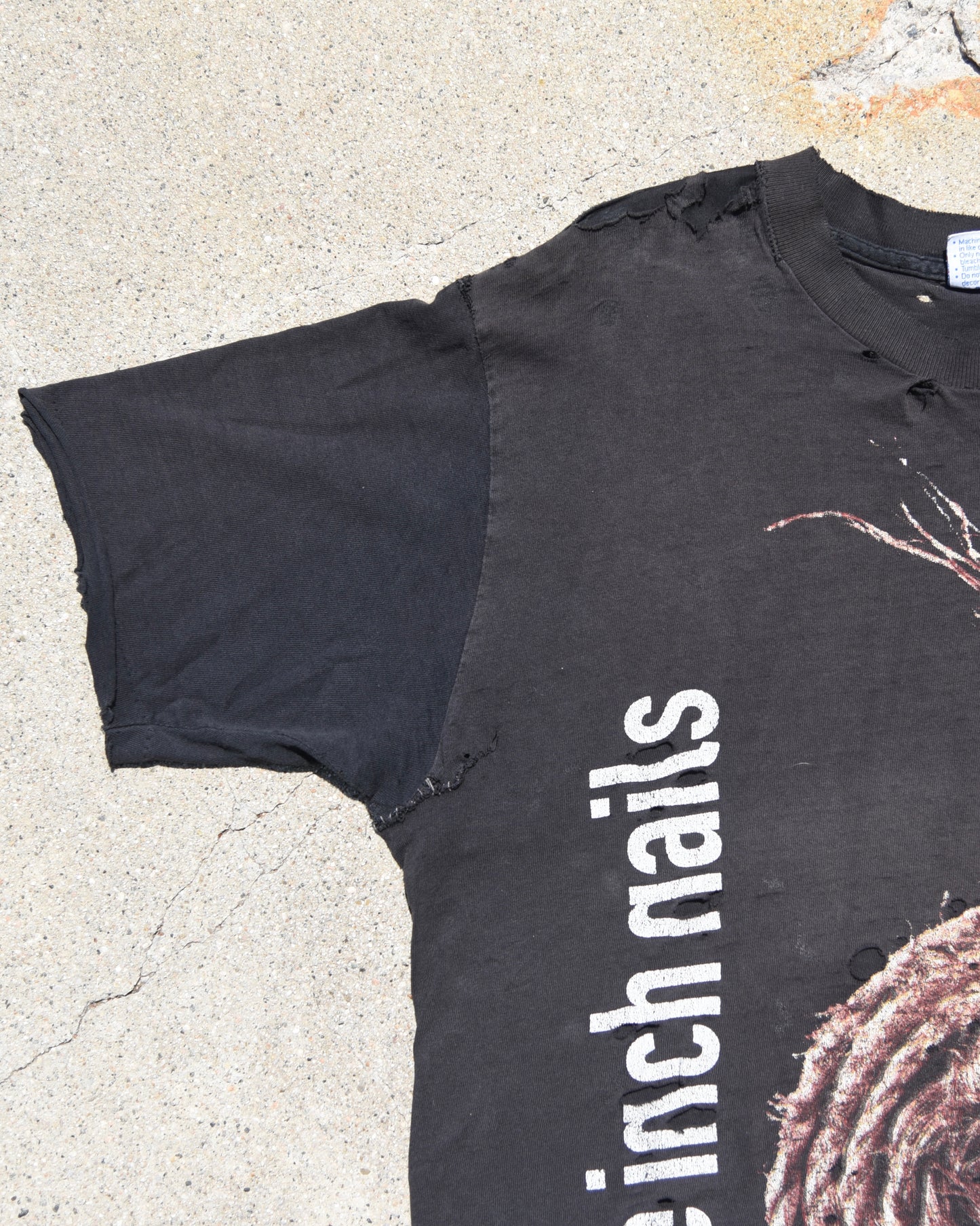 1995 Thrashed and Repaired Nine Inch Nails Further Down The Spiral Tshirt