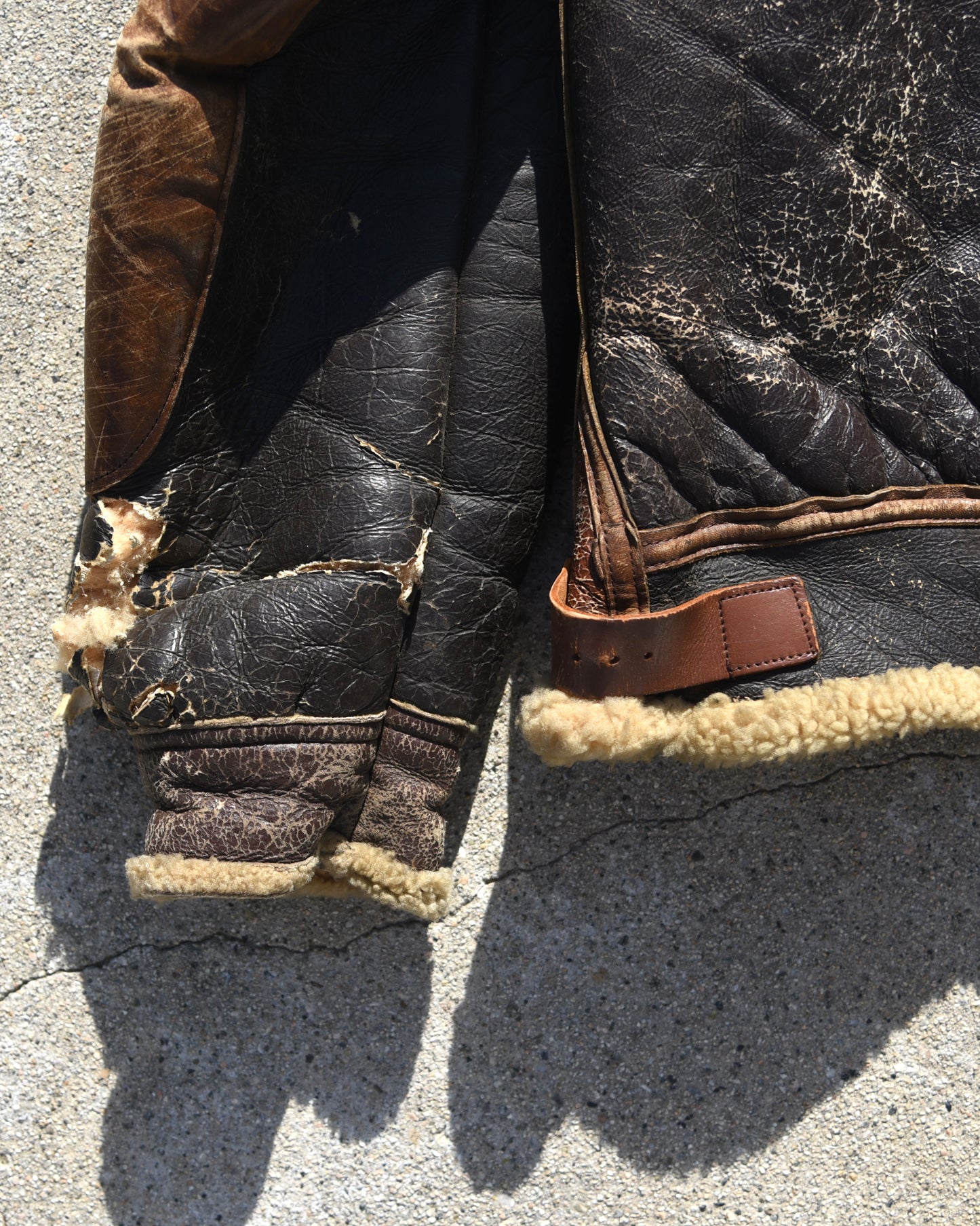 1940s U.S. Army B3 Shearling Leather Jacket