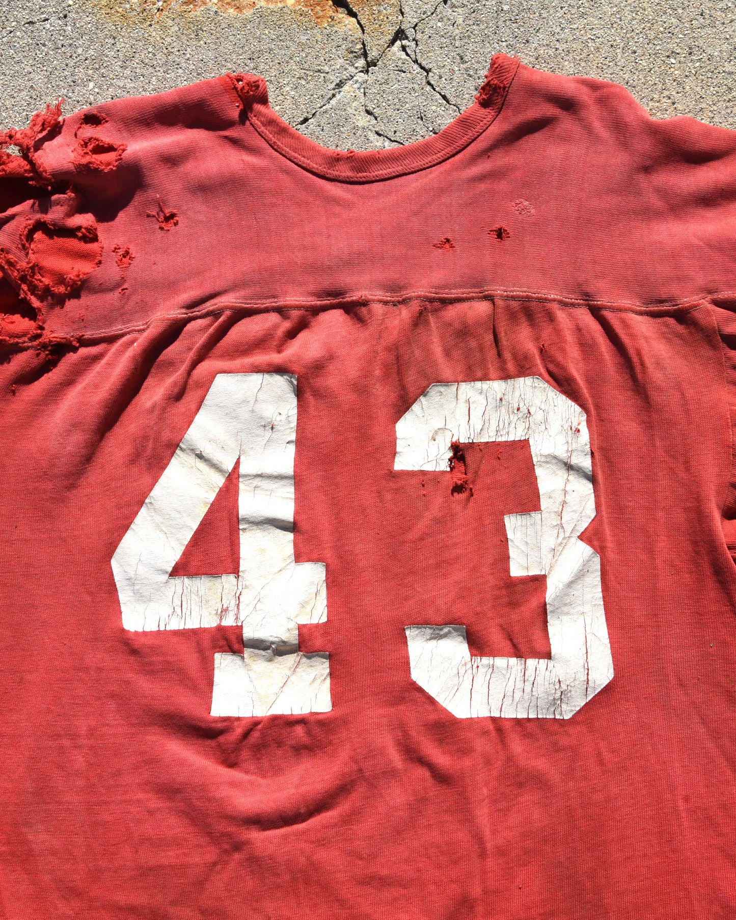 1960s Thrashed Football Jersey