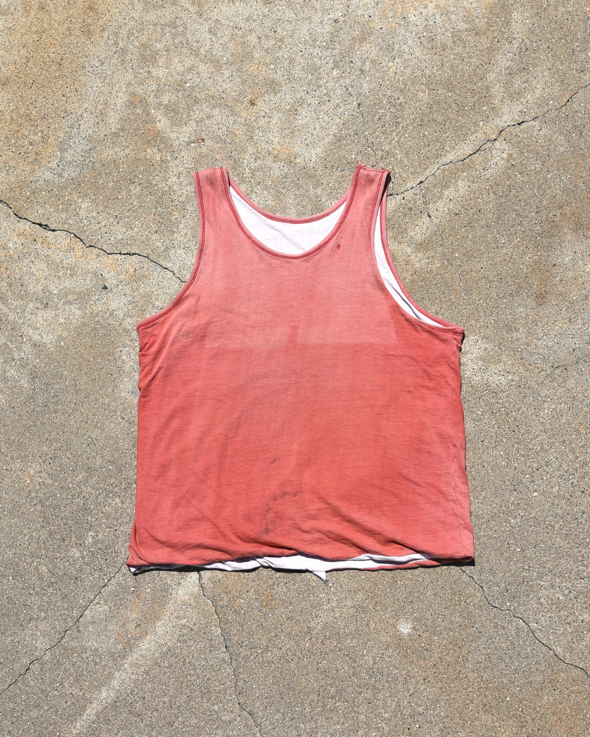 1950s Sun Faded Basketball Tank Top