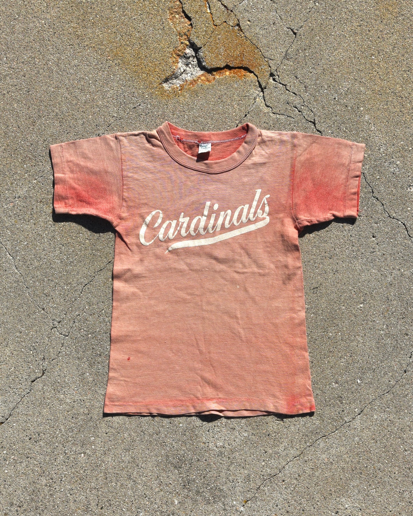 1950s Sun Faded Cardinals #7 Femme Tshirt