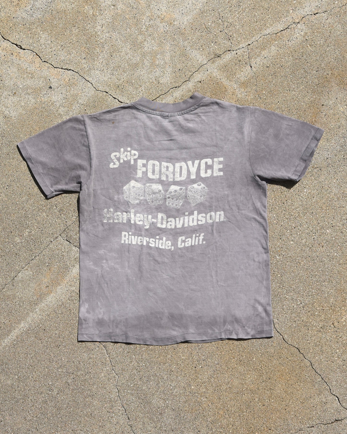 1980s Sun Faded Harley Davidson Make My Day Tshirt