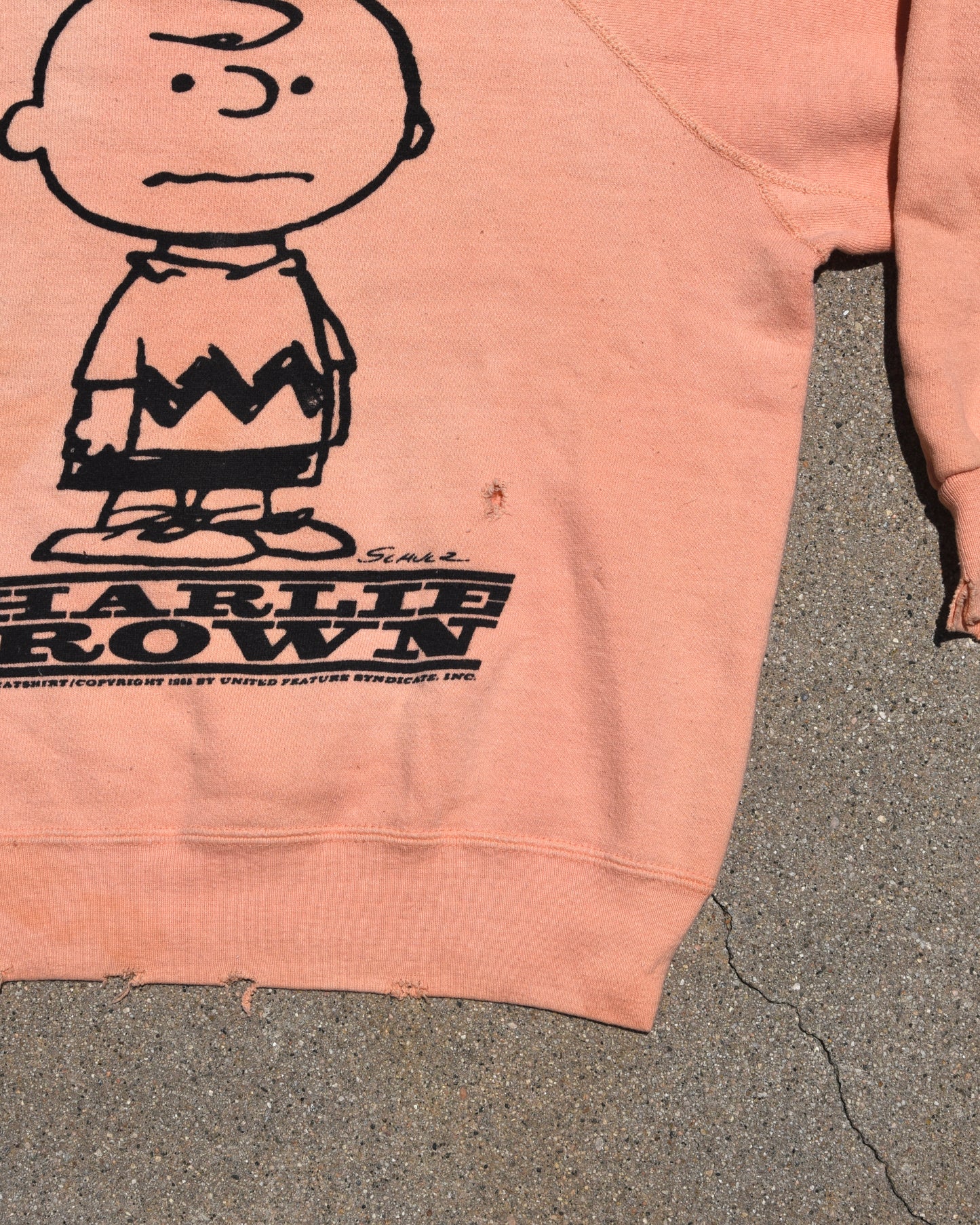 1960s Snoopy Charlie Brown Mayo Spruce Sweatshirt