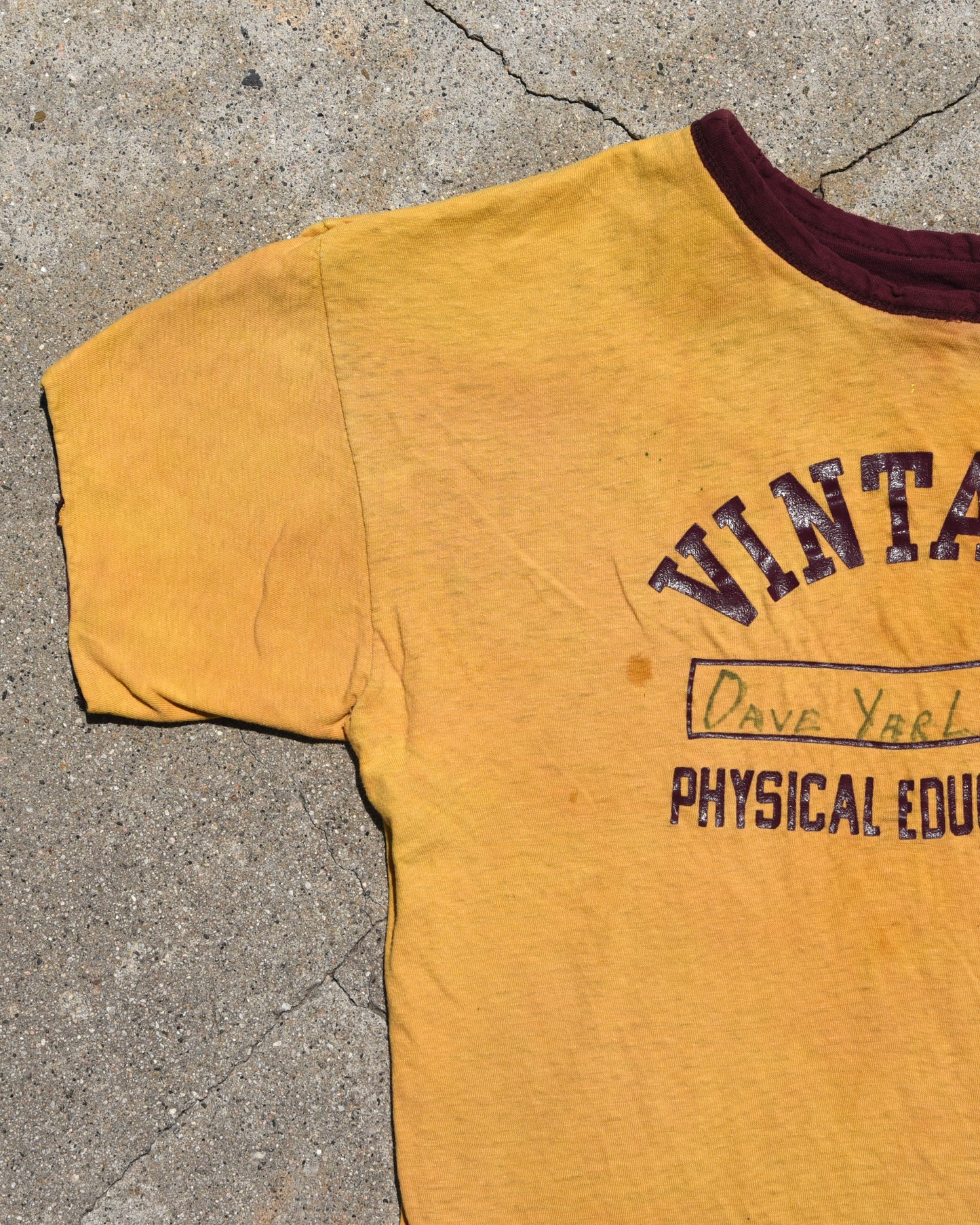 1970s Vintage Physical Education Double Face Tshirt