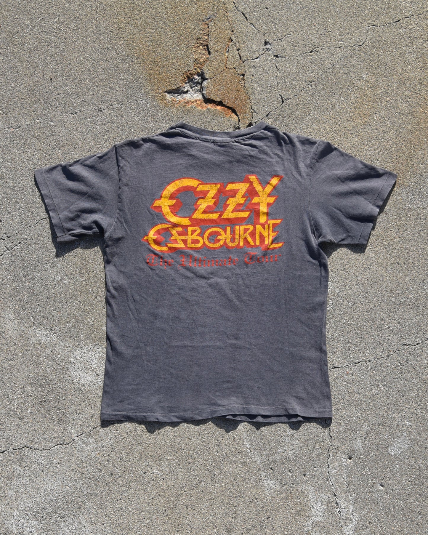 1980s Faded Ozzy Osbourne The Ultimate Tour Tshirt