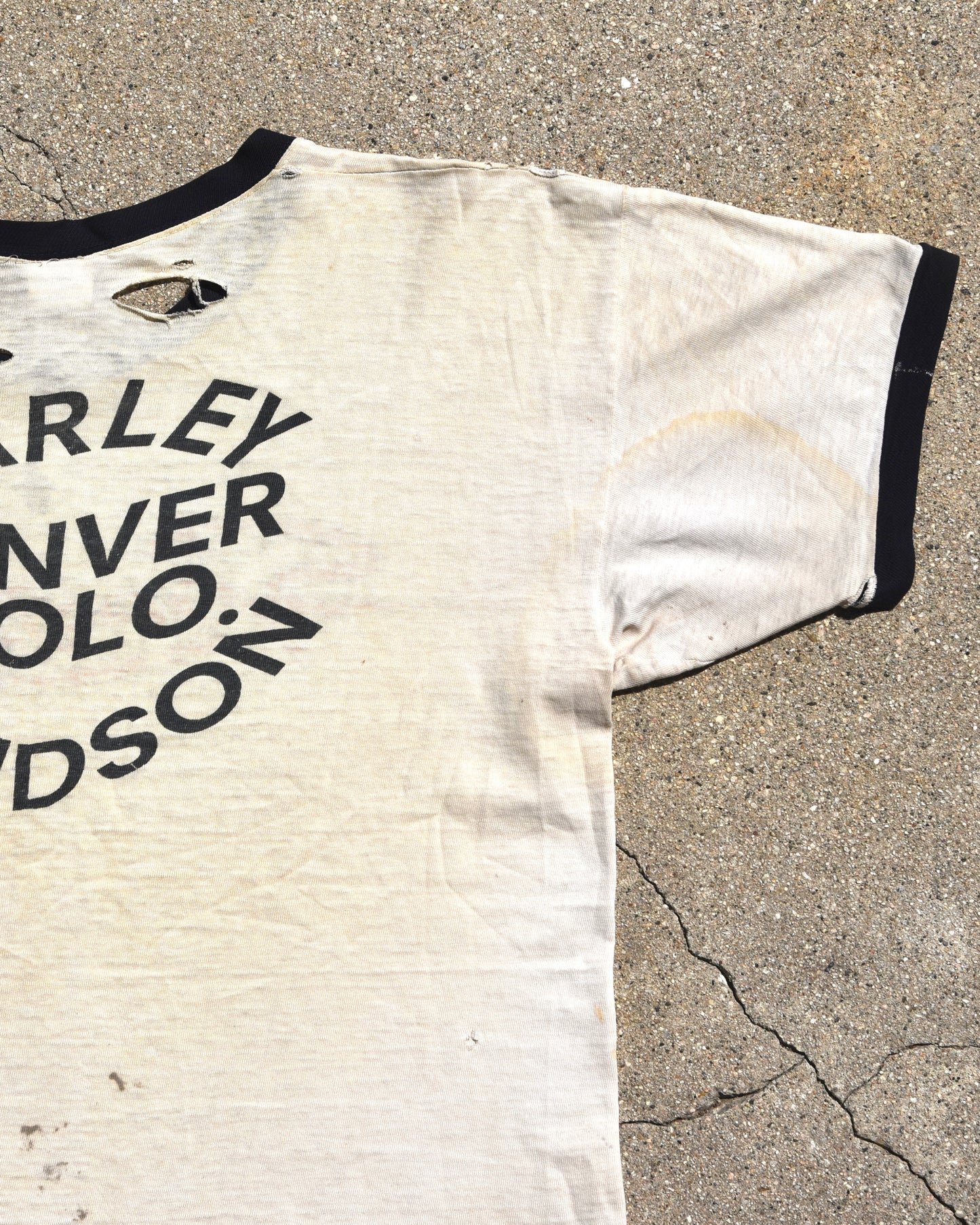 1970s Harley Davidson Sportster Ringer Tshirt