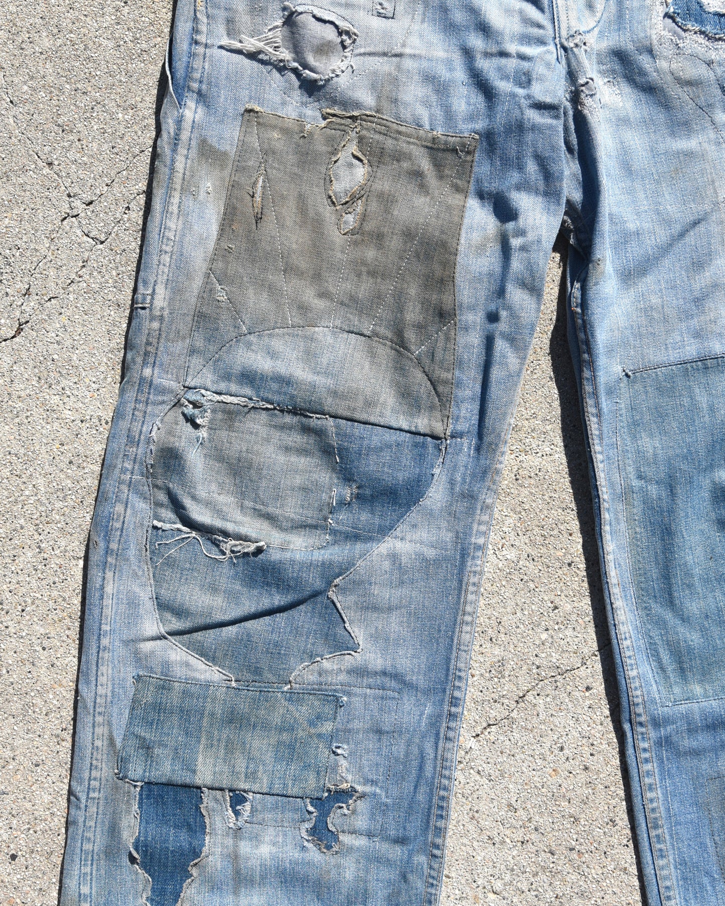 1950s Repaired Selvedge Carpenter Denim Jeans
