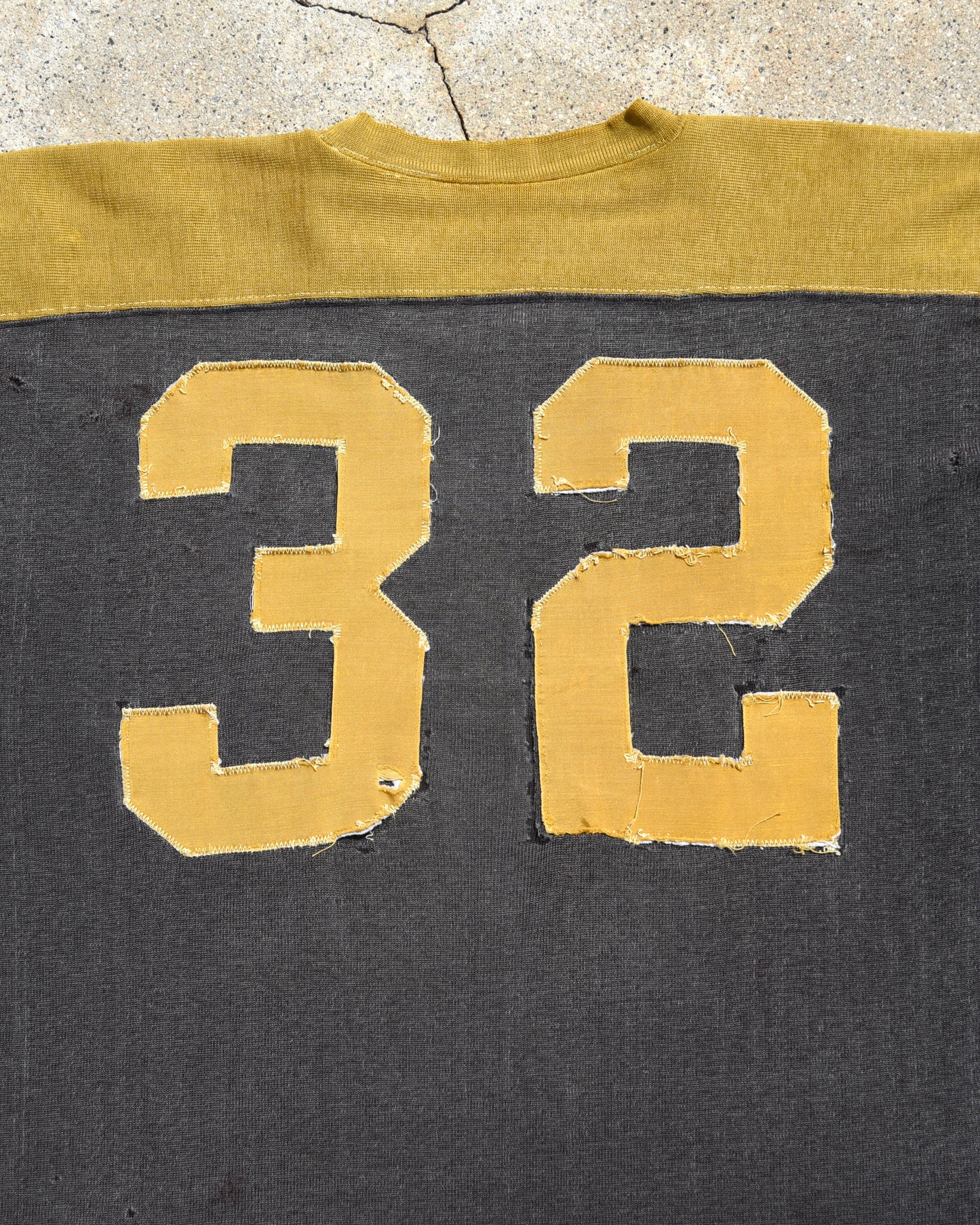 1950s Sun Faded Cotton Football Jersey