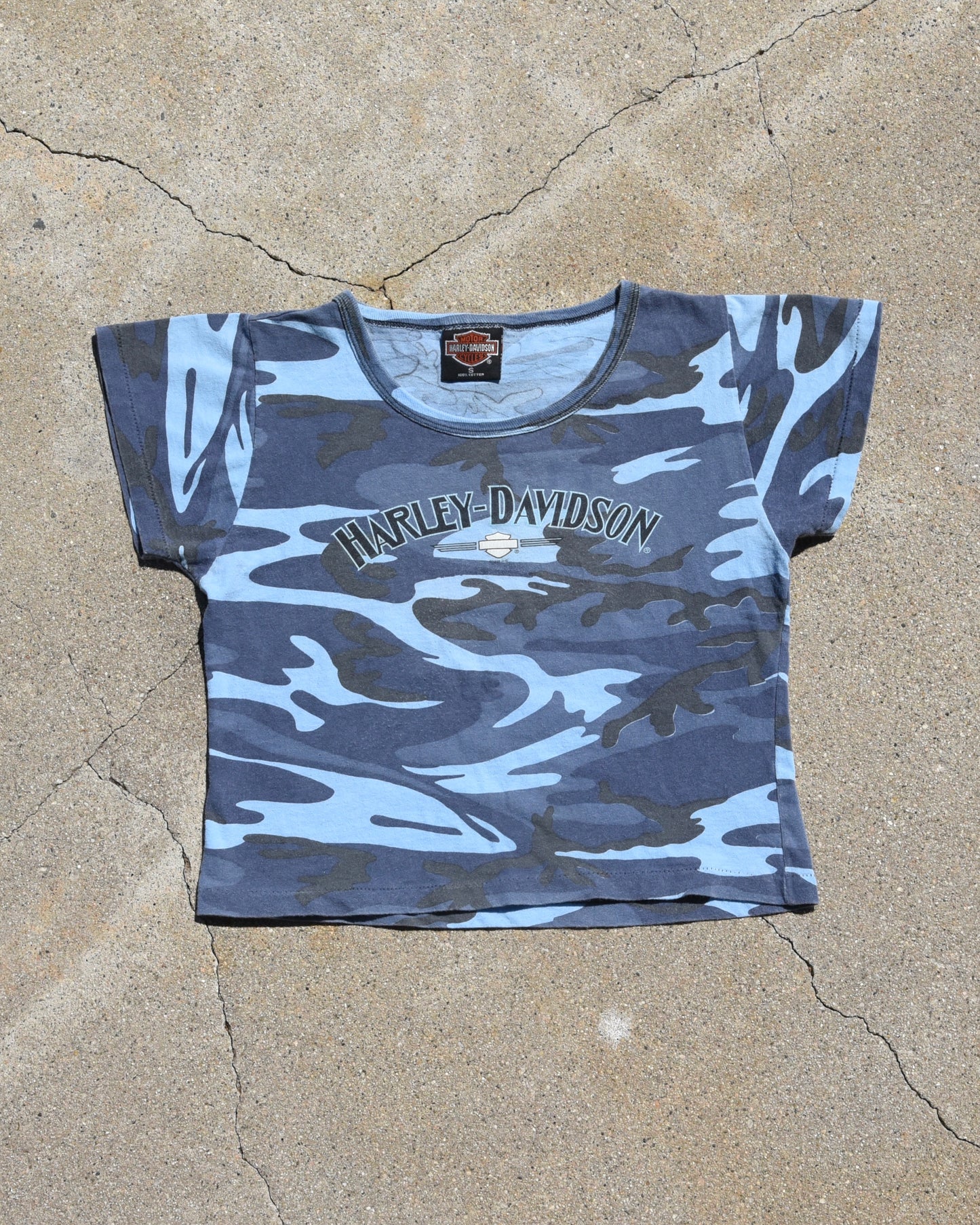 1990s Harley Camo Femme Tshirt