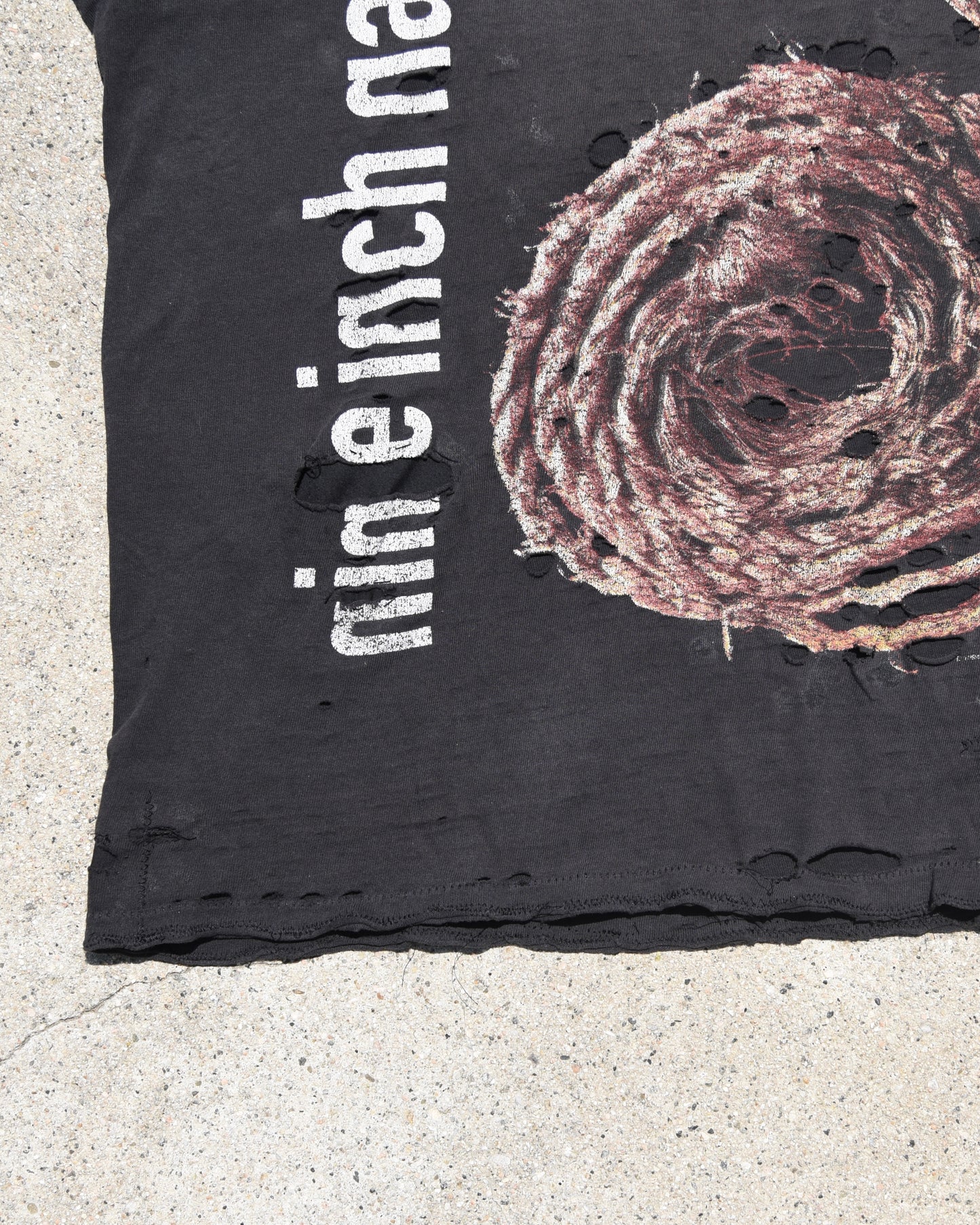 1995 Thrashed and Repaired Nine Inch Nails Further Down The Spiral Tshirt