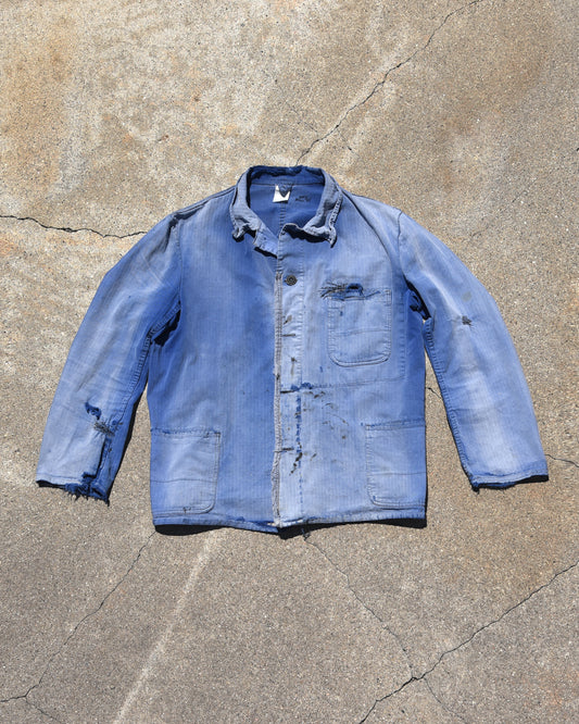 1960s Sun Faded French Chore Coat