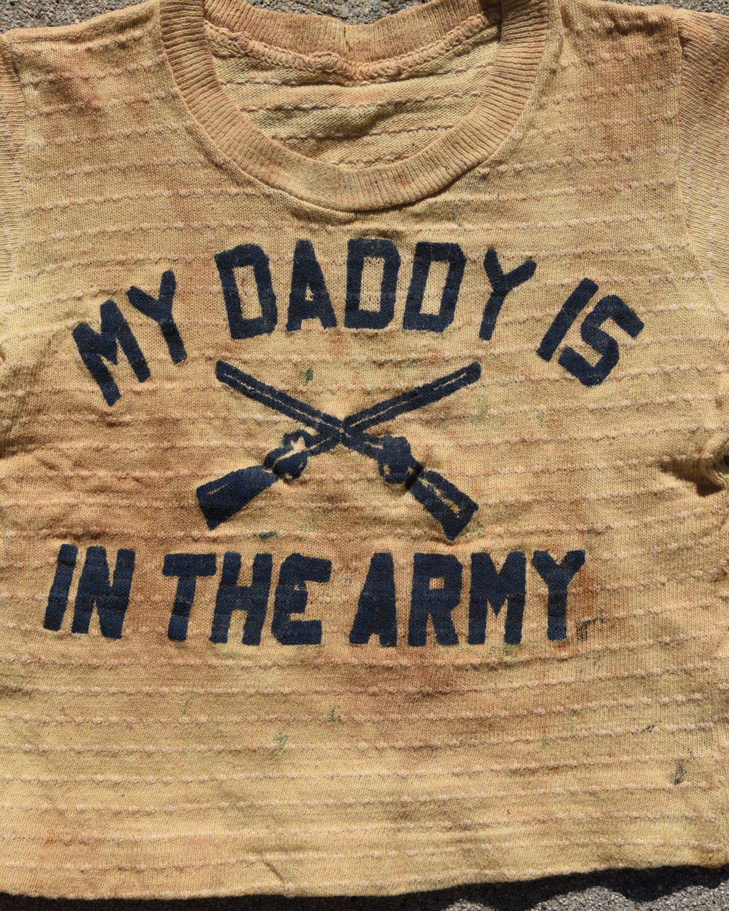 1950s My Daddy Is In The Army Baby Tshirt