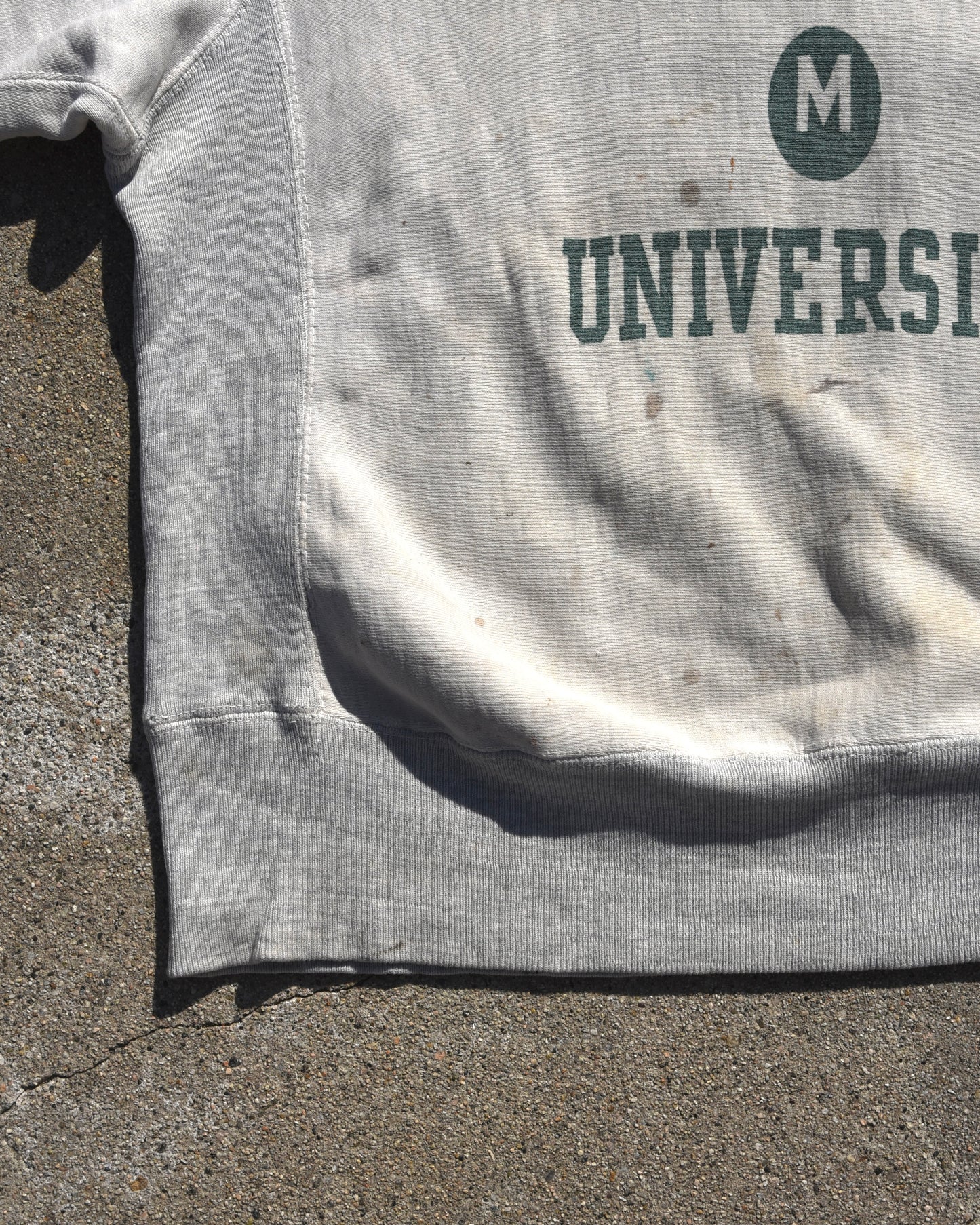 1960s Champion Reverse Weave Colorado State University Two-Tone Sweatshirt