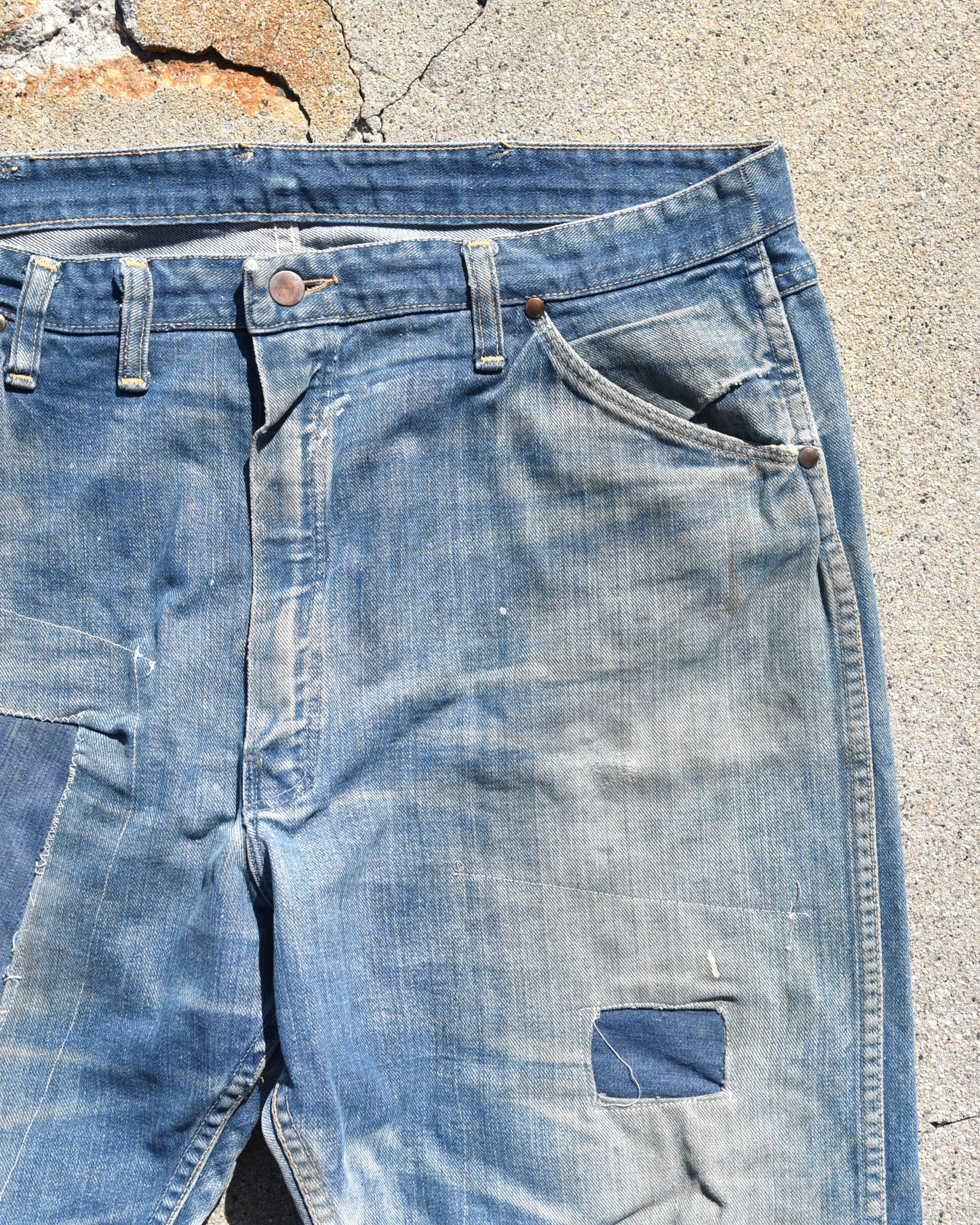 1950s Sun Faded Farmers Carpenter Denim Jeans