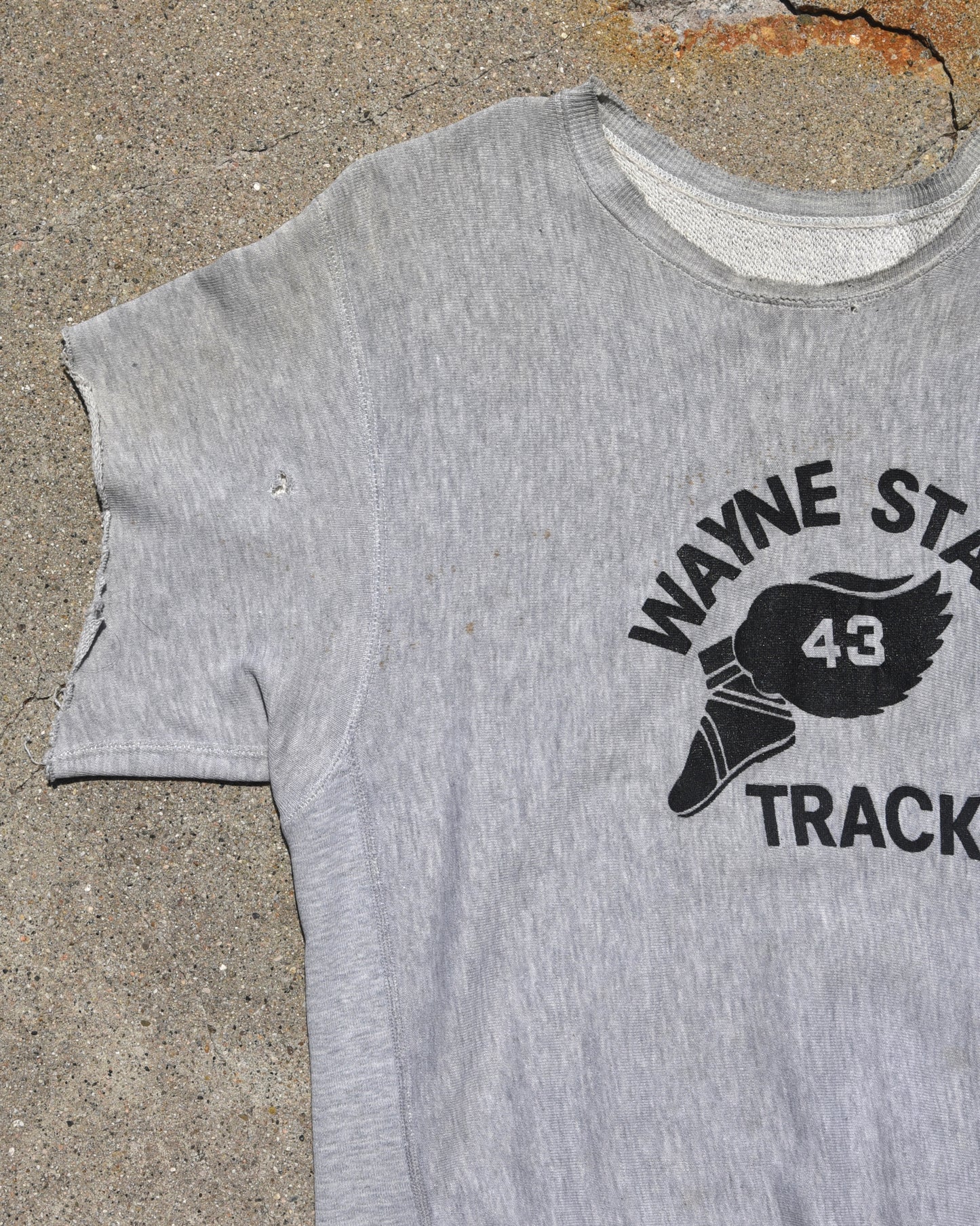 1990s Champion Reverse Weave Wayne State Track Sweatshirt