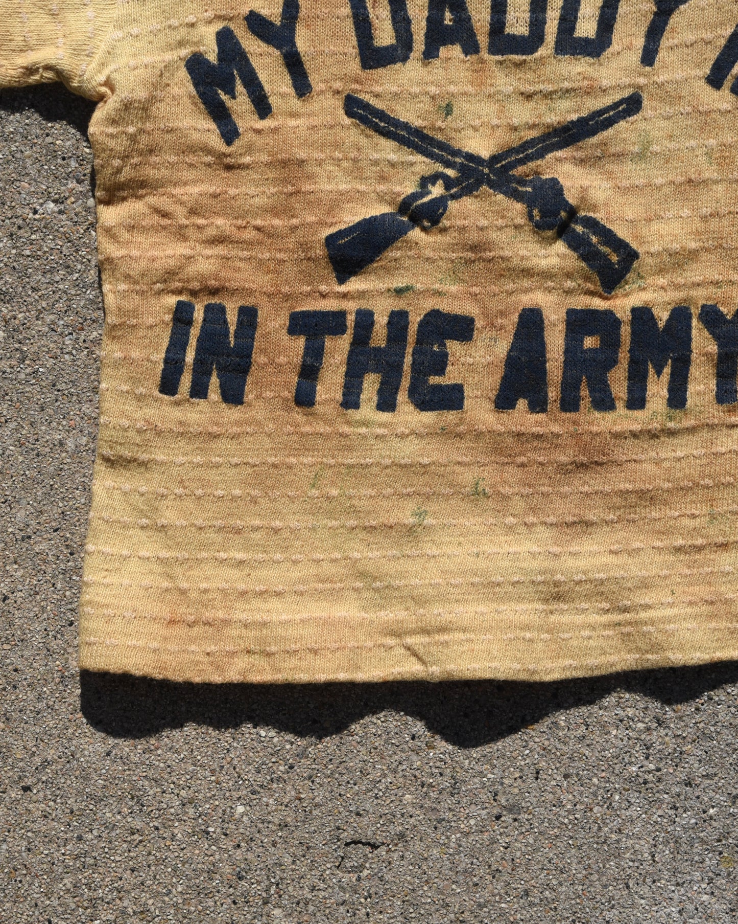 1950s My Daddy Is In The Army Baby Tshirt