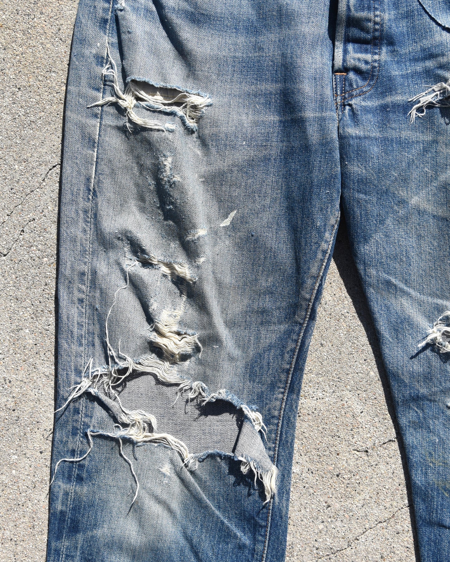 1960s Thrashed Levi’s 501xx Denim Jeans