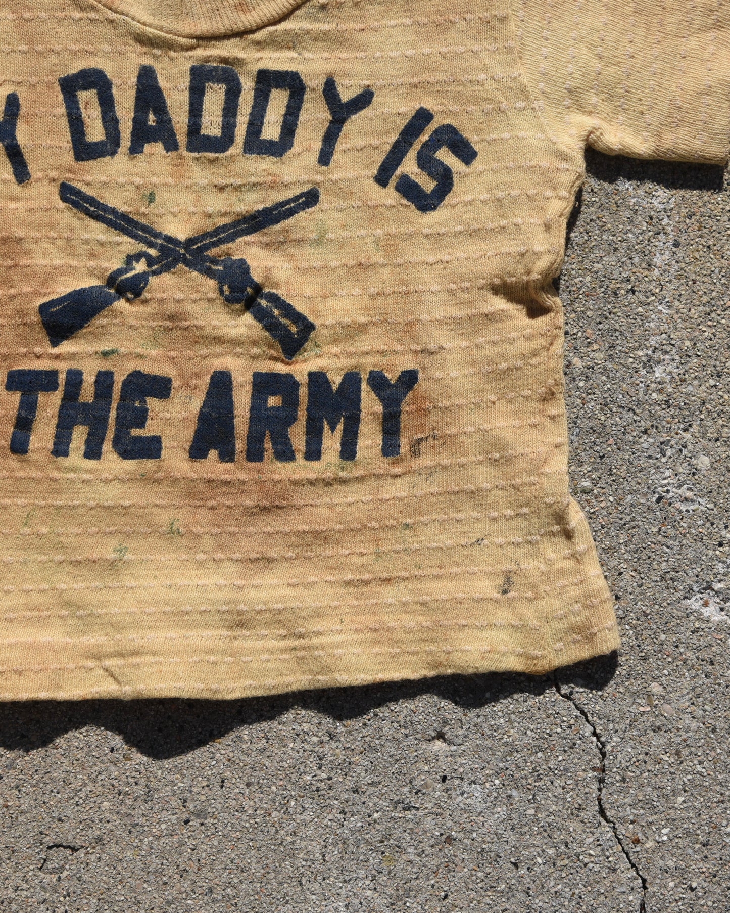 1950s My Daddy Is In The Army Baby Tshirt