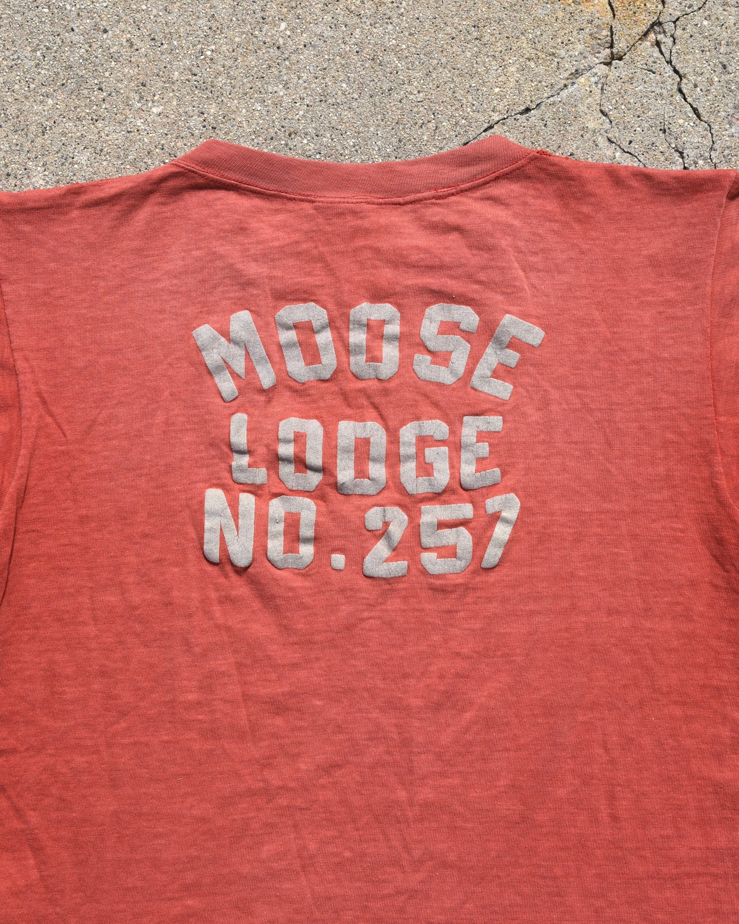 1950s Sun Faded Moose Lodge Tshirt