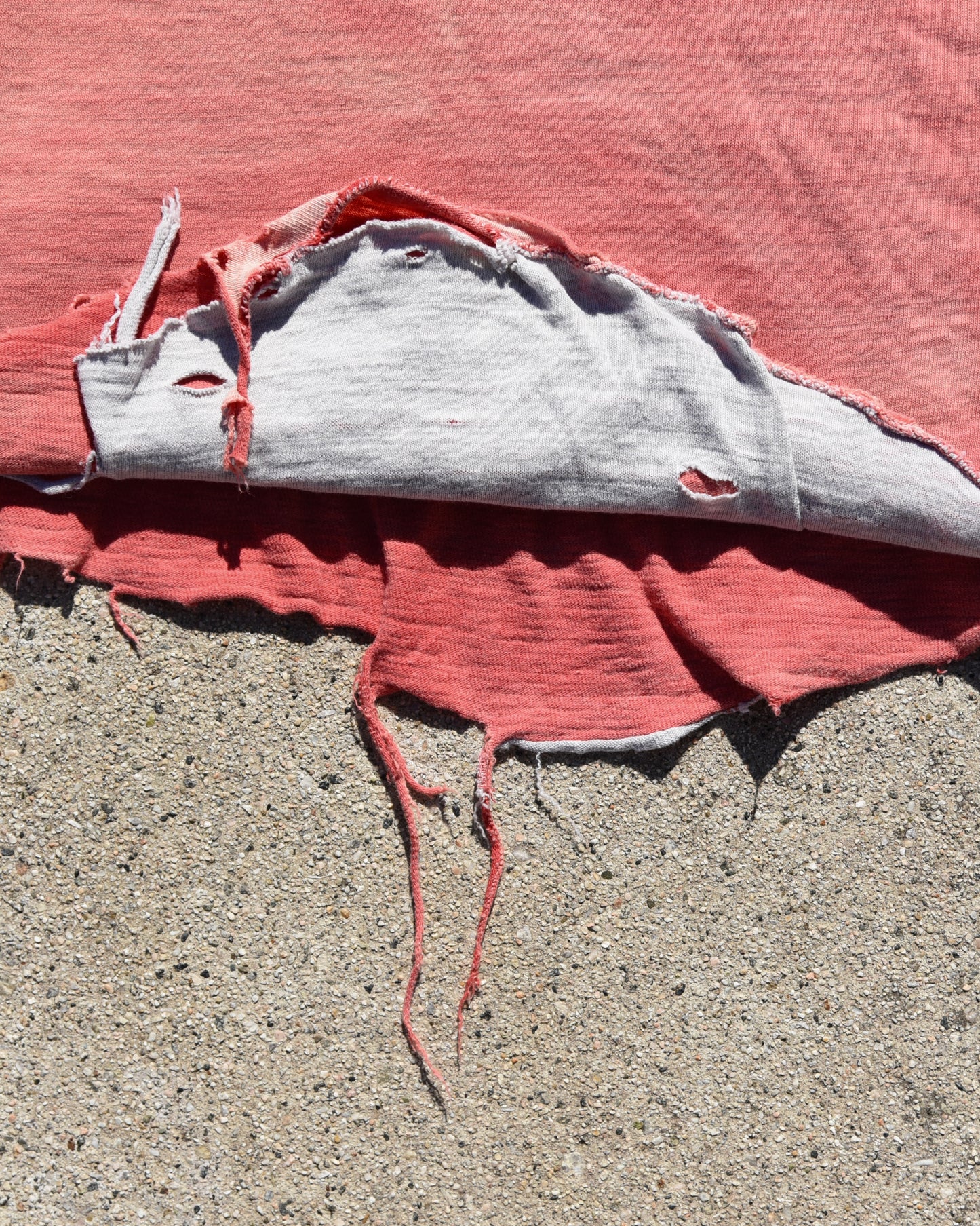 1950s Thrashed and Sun Faded Double Face Tshirt