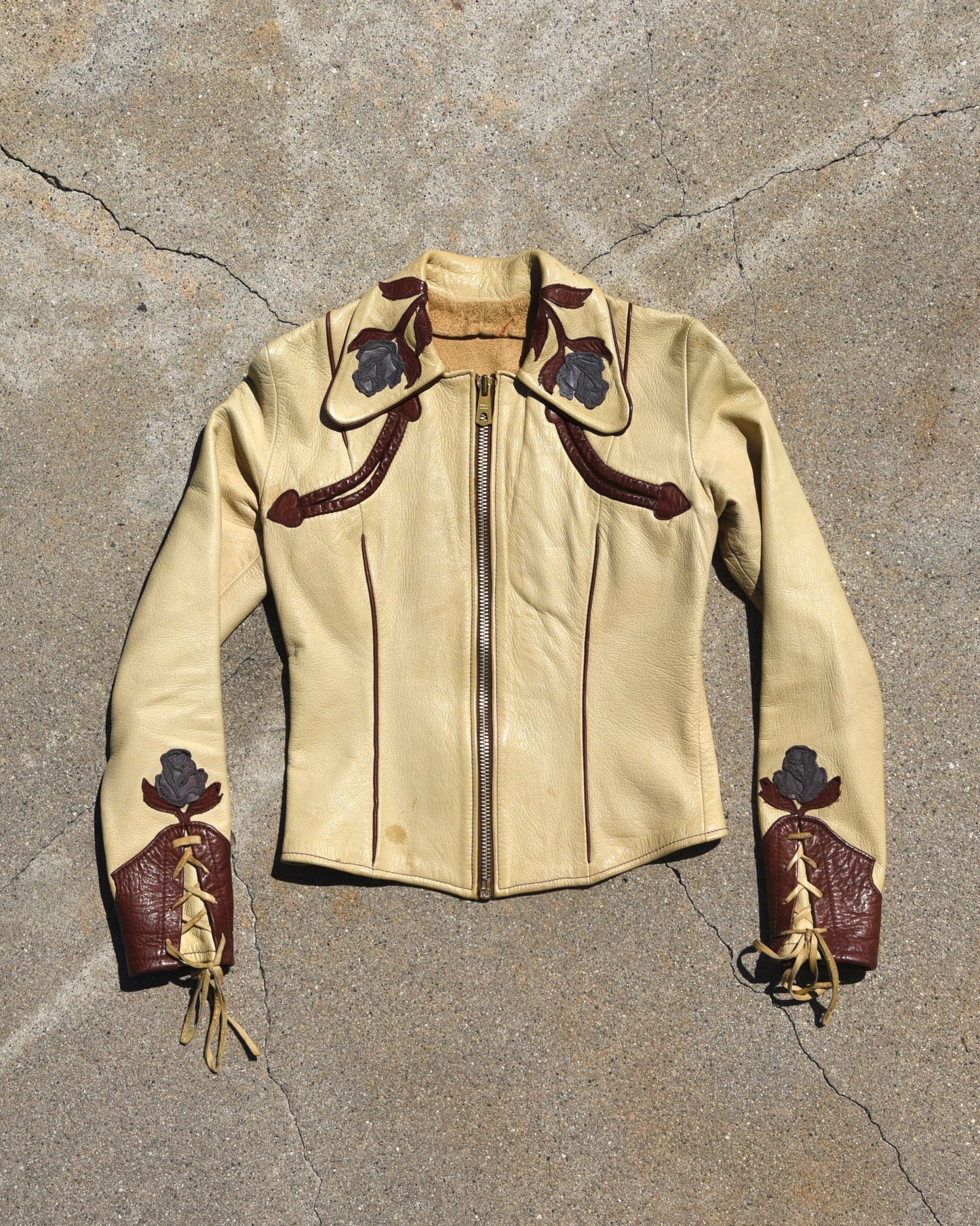 1970s East West Musical Instruments Femme Leather Jacket