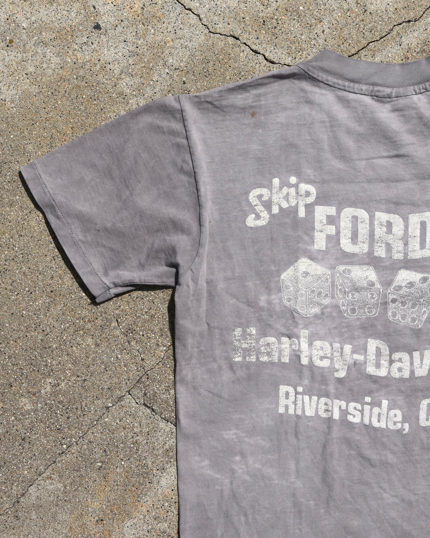 1980s Sun Faded Harley Davidson Make My Day Tshirt