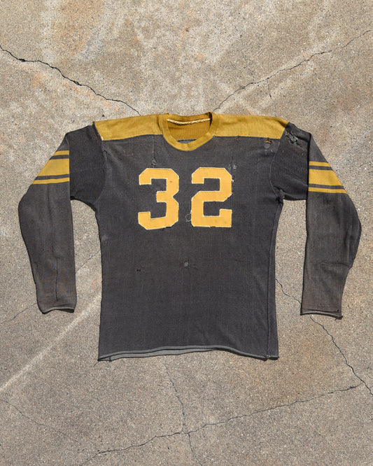 1950s Sun Faded Cotton Football Jersey