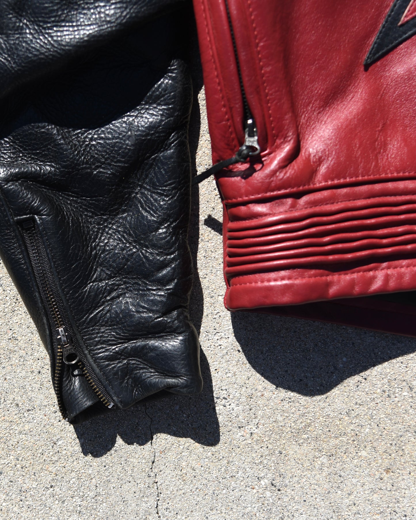 1990s Vanson Star Racing Motorcycle Jacket Size 42