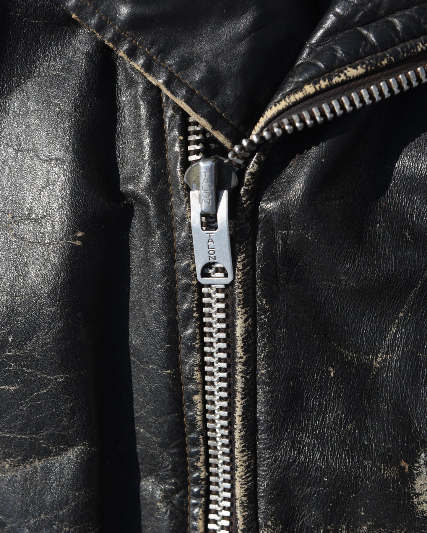 1950s Schott Perfecto Motorcycle Jacket - Hand Painted Harley Davidson