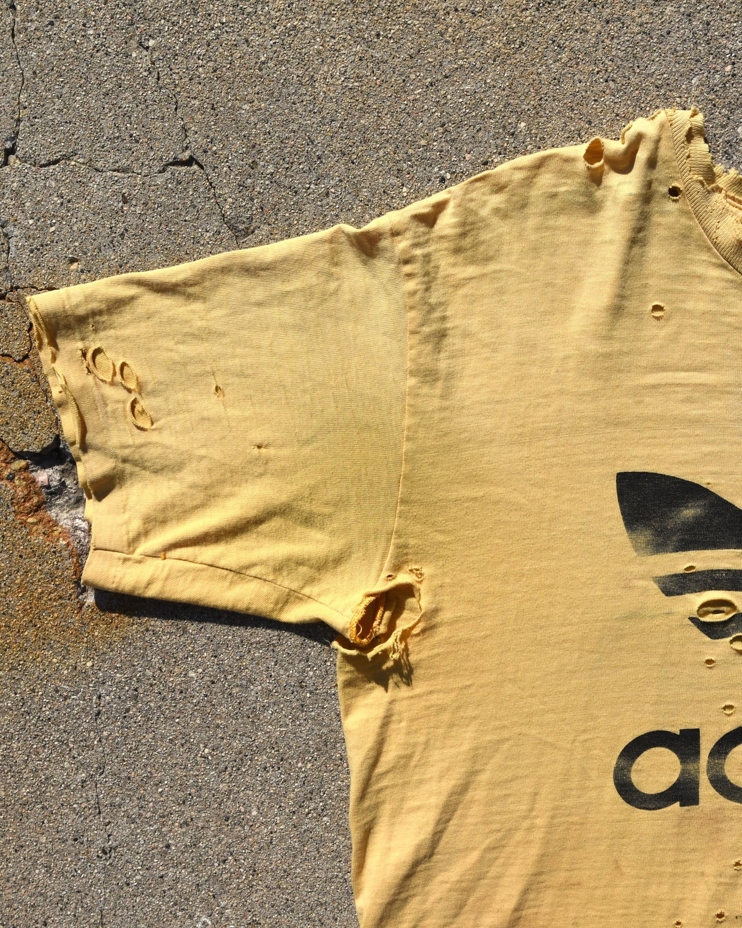 1970s Thrashed Adidas Tshirt