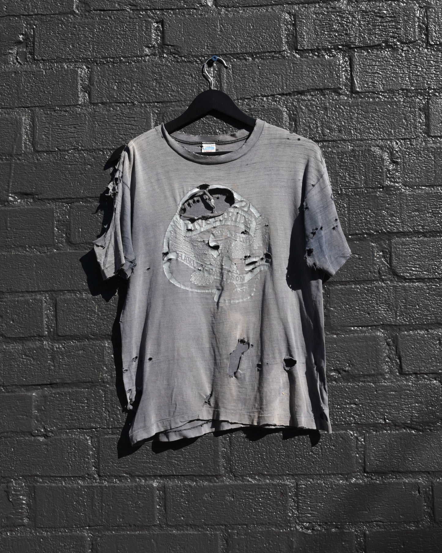 1970s Thrashed Harley Davidson Live To Ride Tshirt