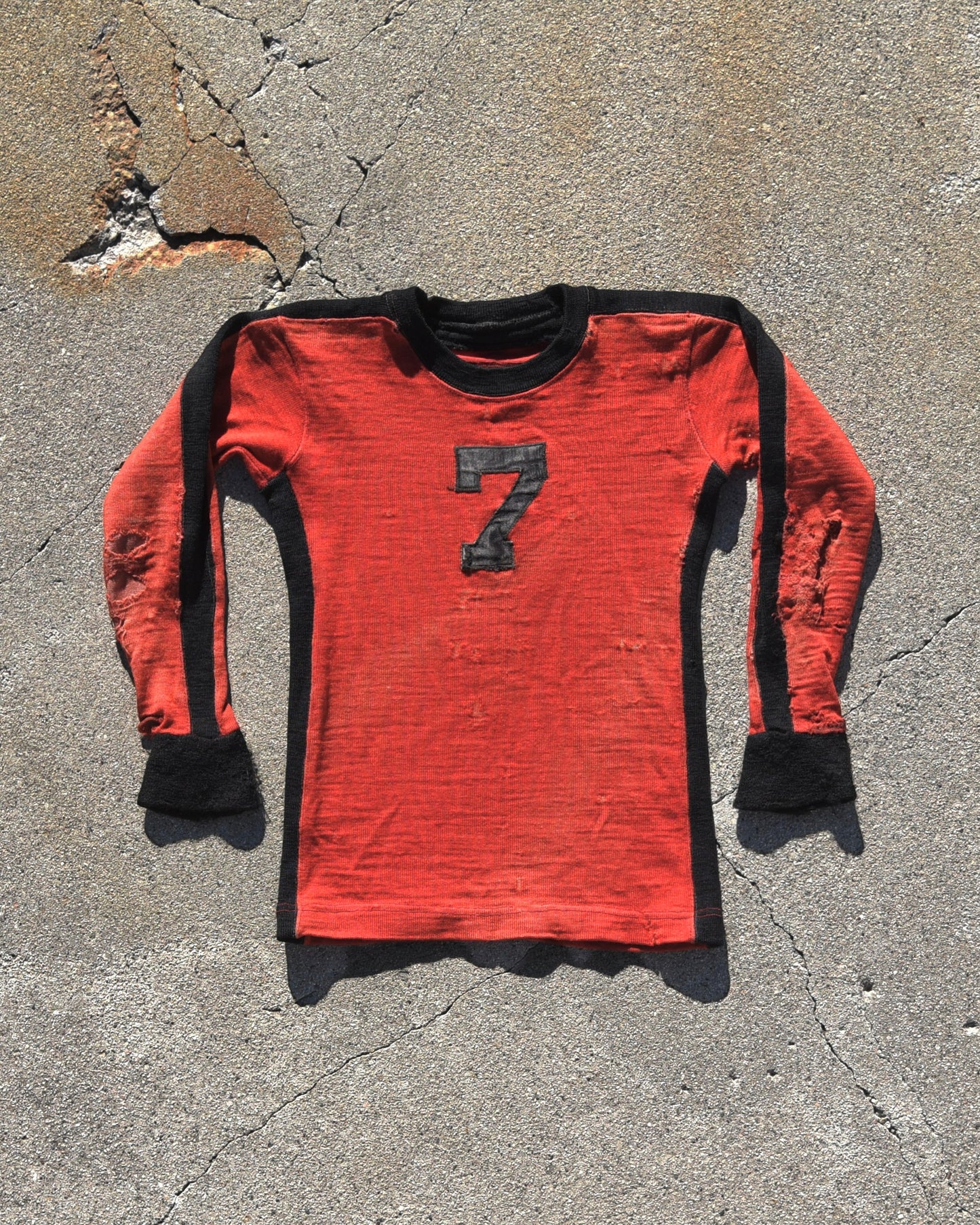 1940s Football Jersey - Thrashed And Repaired