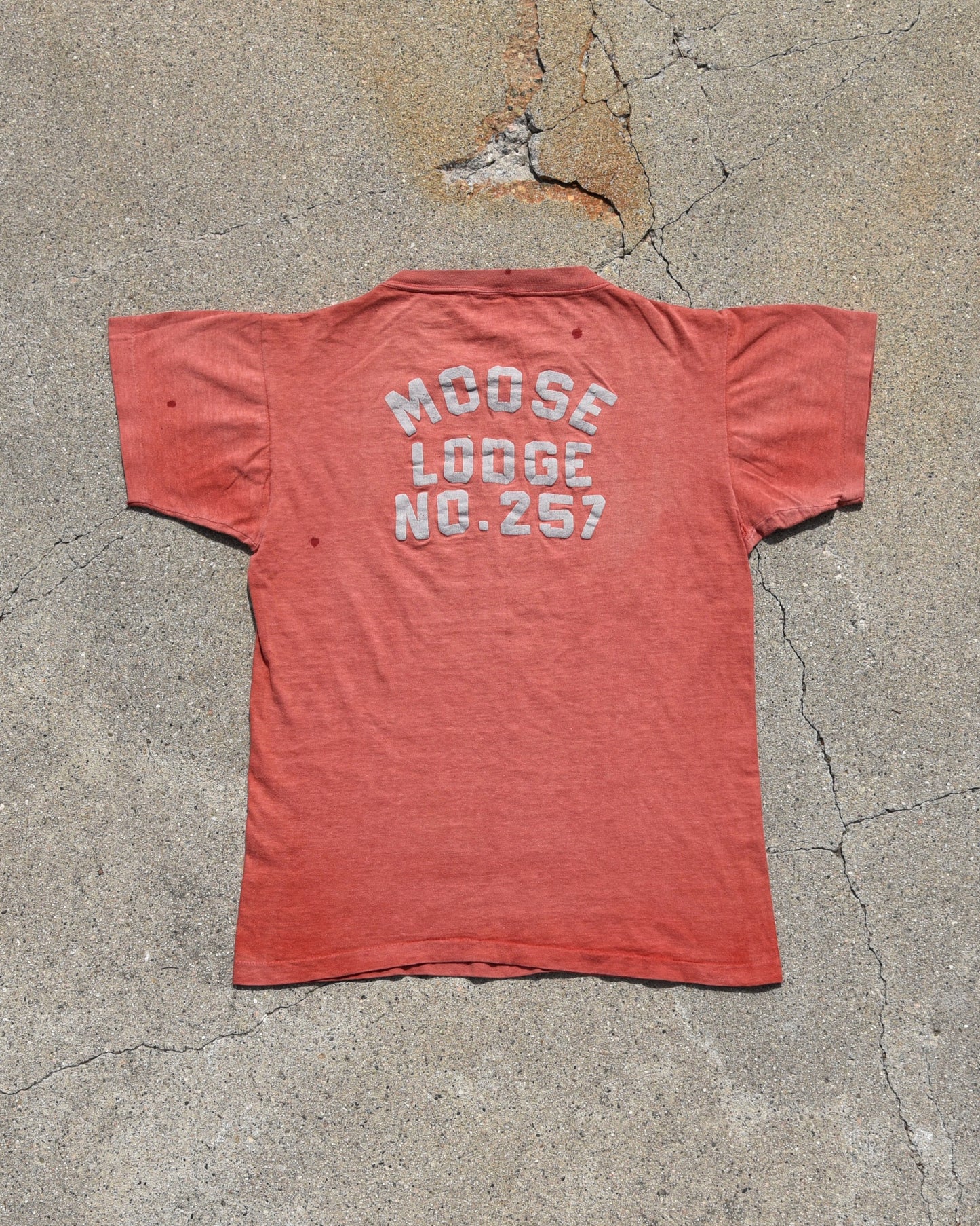 1950s Sun Faded Moose Lodge Tshirt