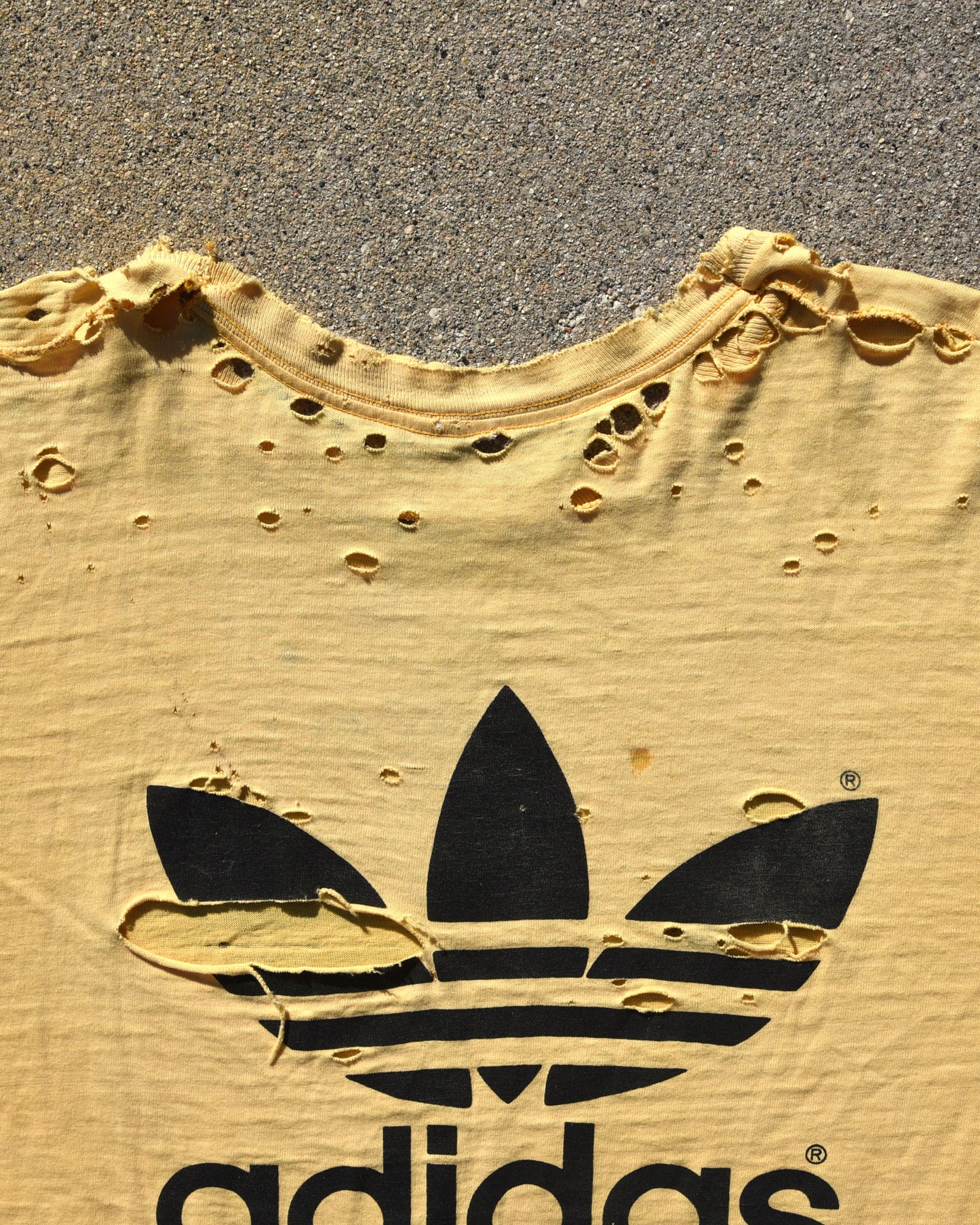 1970s Thrashed Adidas Tshirt