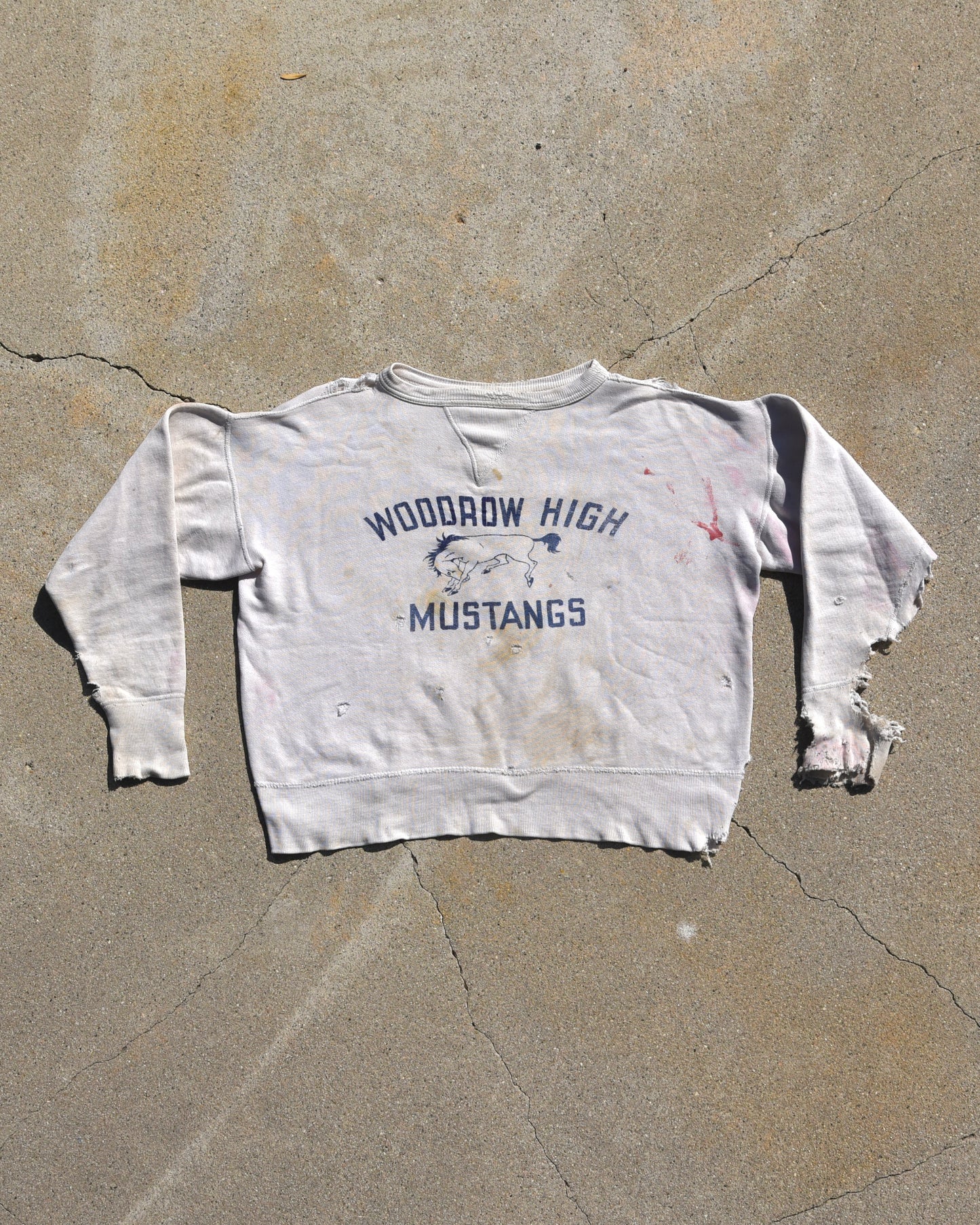 1950s Woodrow High Mustangs Single V Sweatshirt