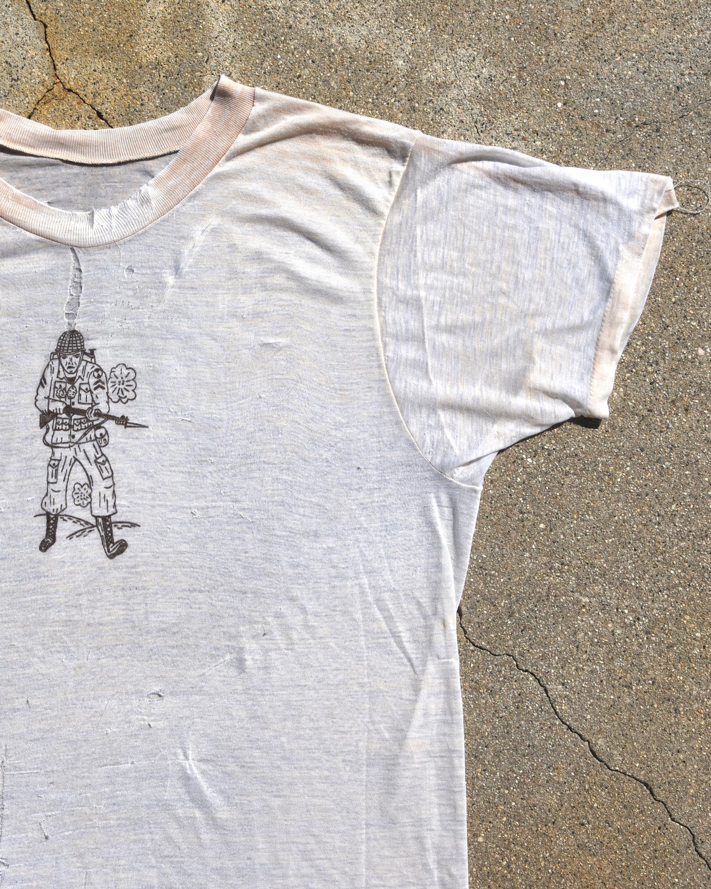1960s Army Soldier Stenciled Tshirt