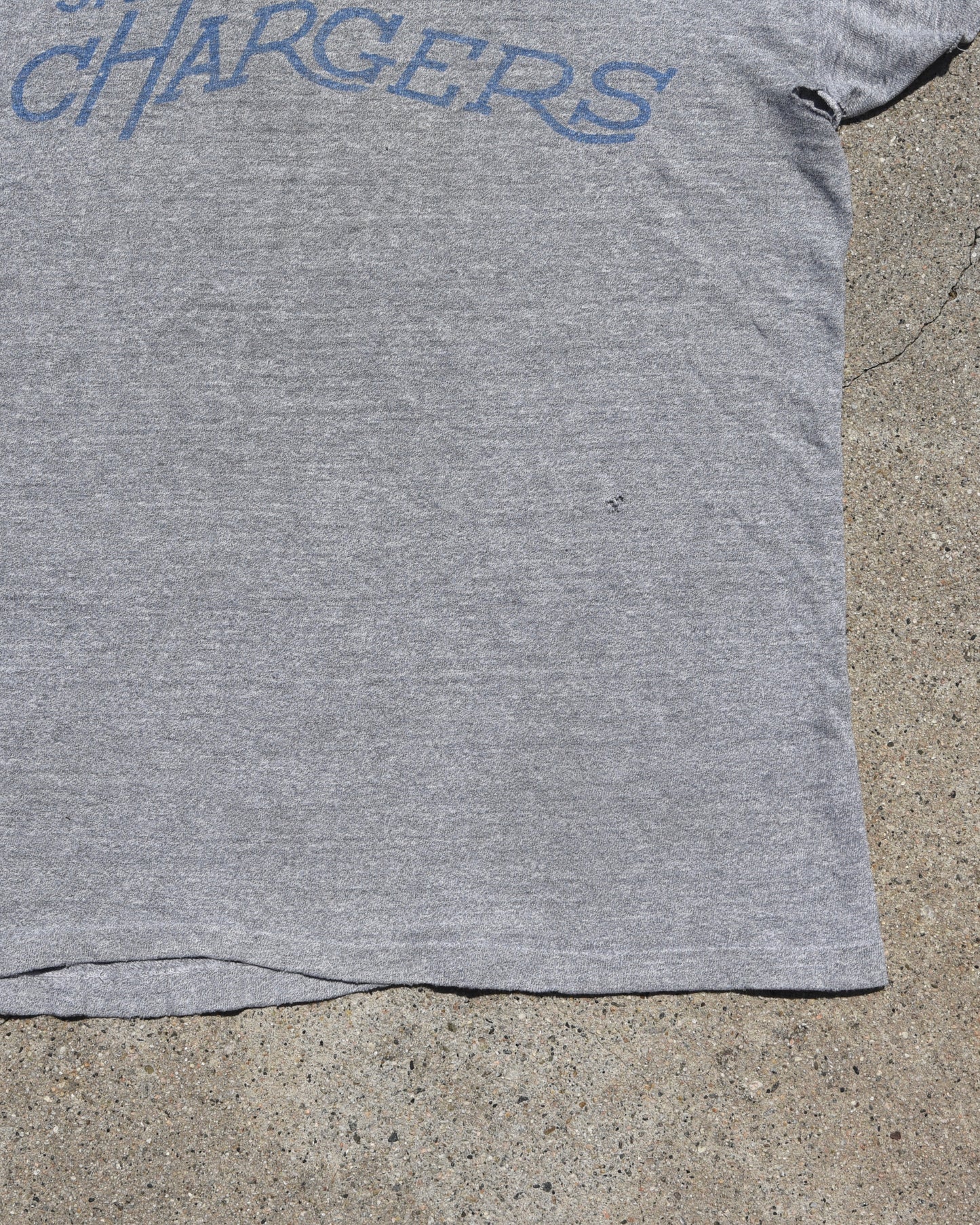 1970s Thrashed San Diego Chargers Tshirt
