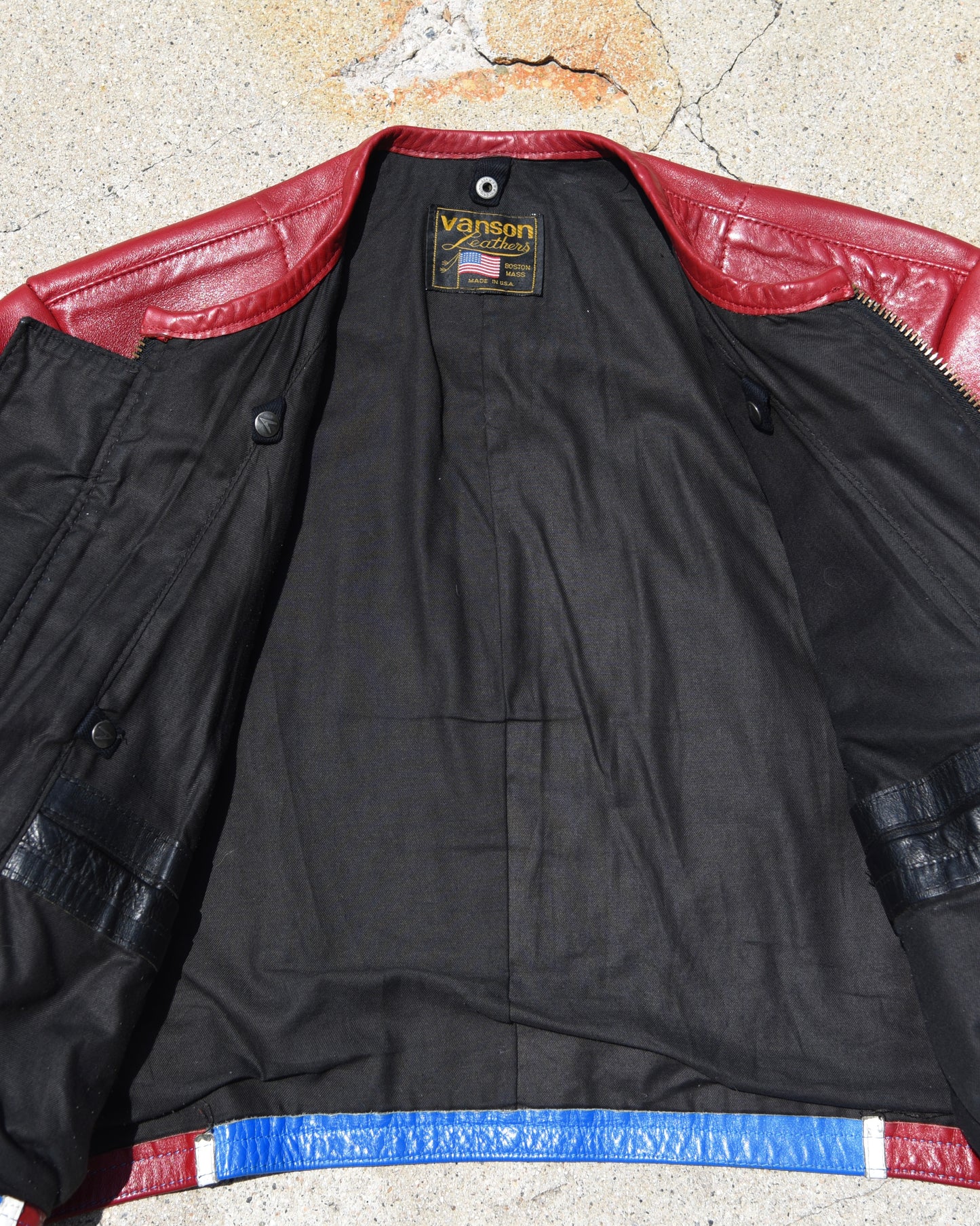1990s Vanson Leathers Genesis NYC Motorcycle Jacket