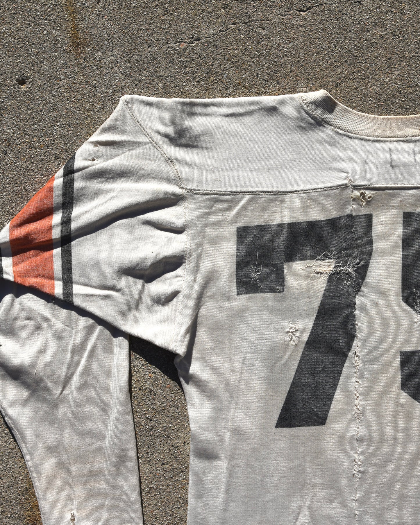 1950s Thrashed and Repaired Football Jersey