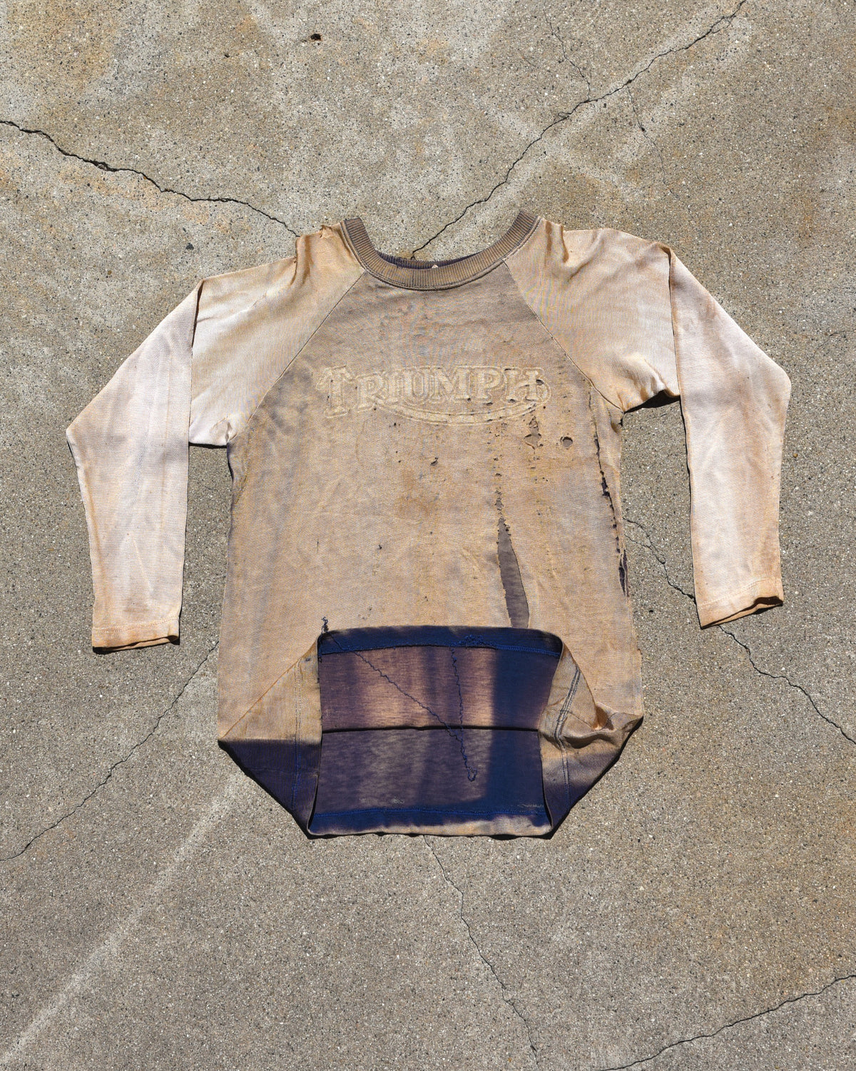 1950s Sun Faded Triumph Motorcycles Durene Jersey