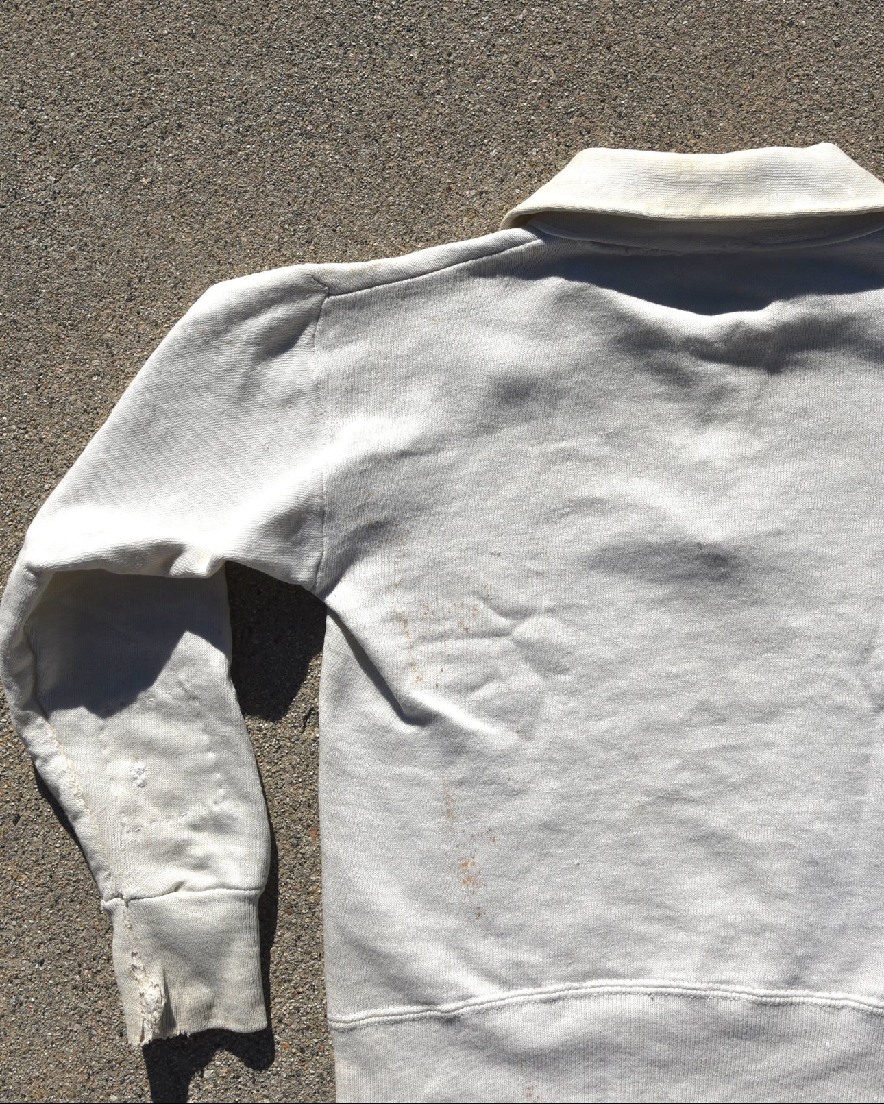 1950s Repaired Oxford Hornets Quarter Zip Sweatshirt