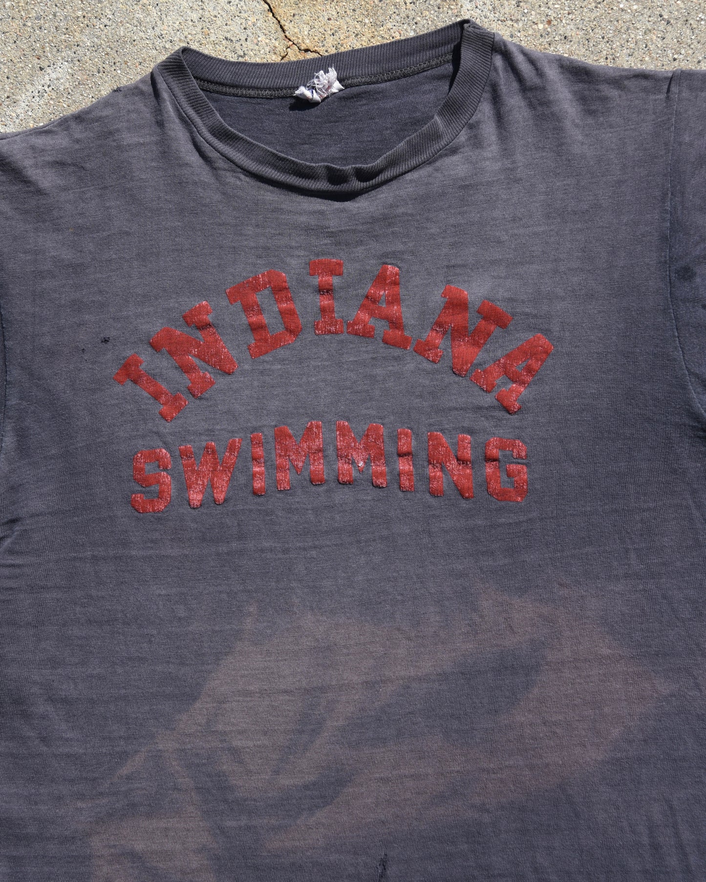 1950s Sun Faded Indiana Swimming Tshirt