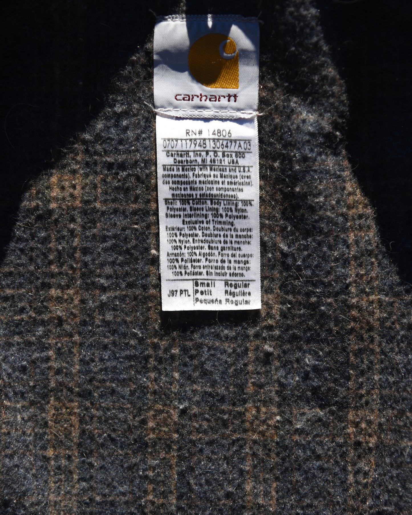 Carhartt J97 PTL Petrol Detroit Jacket - Small